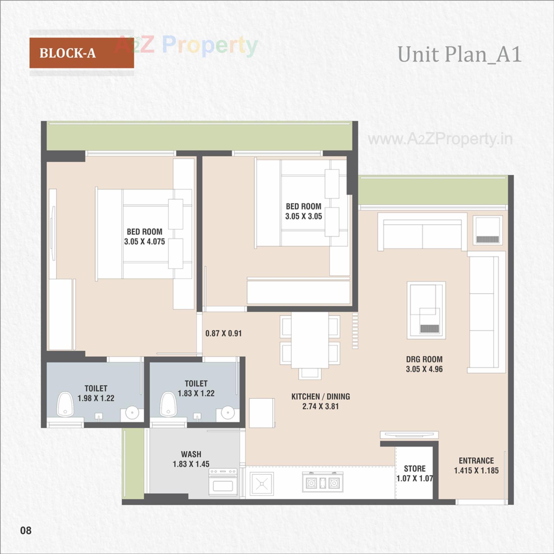 Layout of real estate project Dev Green located at Vastral, Ahmedabad, Gujarat