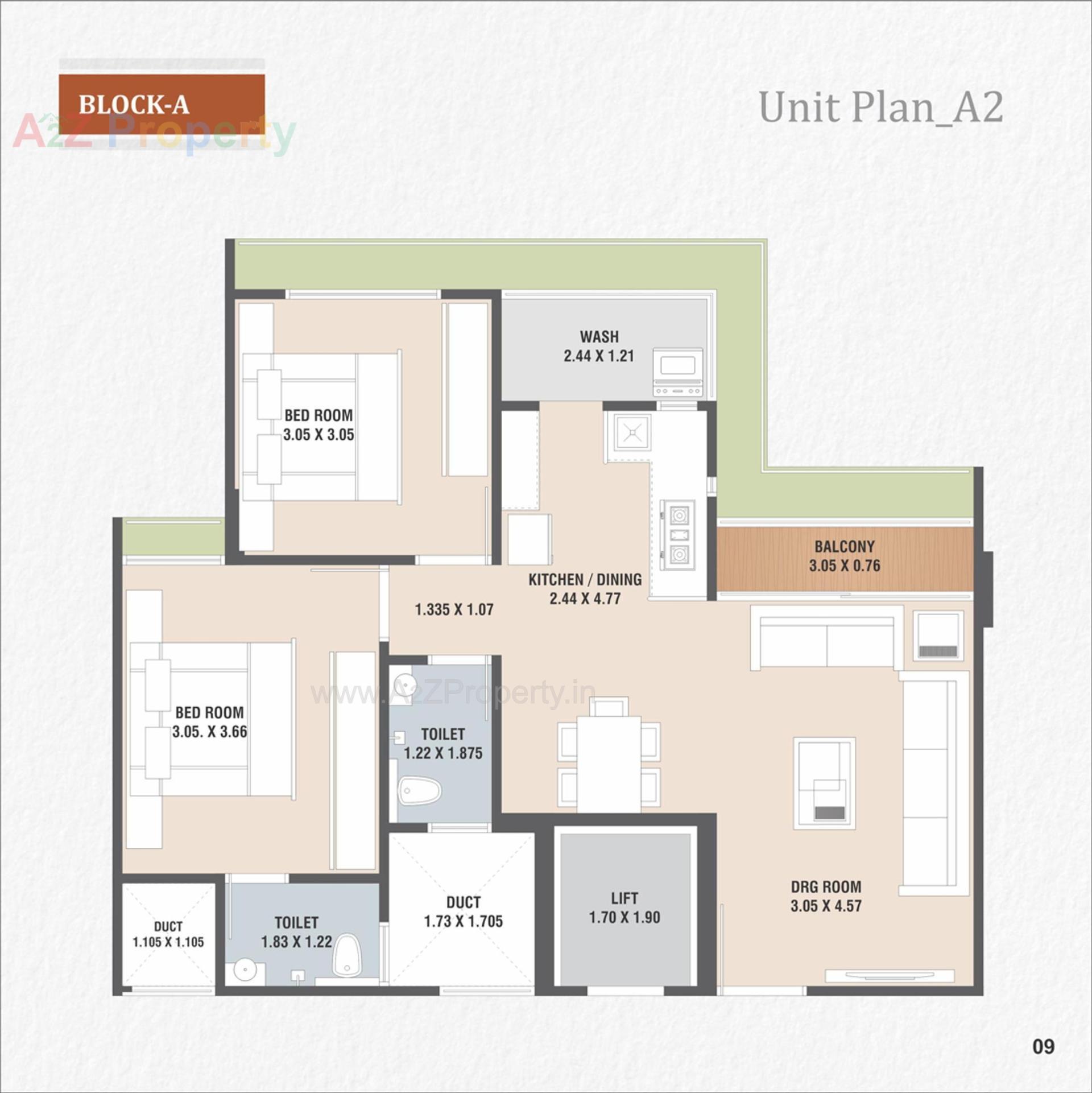 Layout of real estate project Dev Green located at Vastral, Ahmedabad, Gujarat