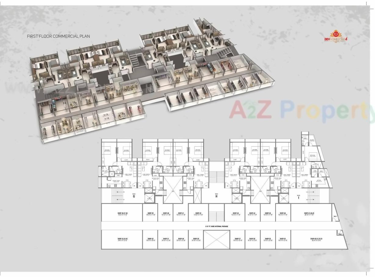 Layout of real estate project Dev Home Town located at Ahmedabad, Ahmedabad, Gujarat