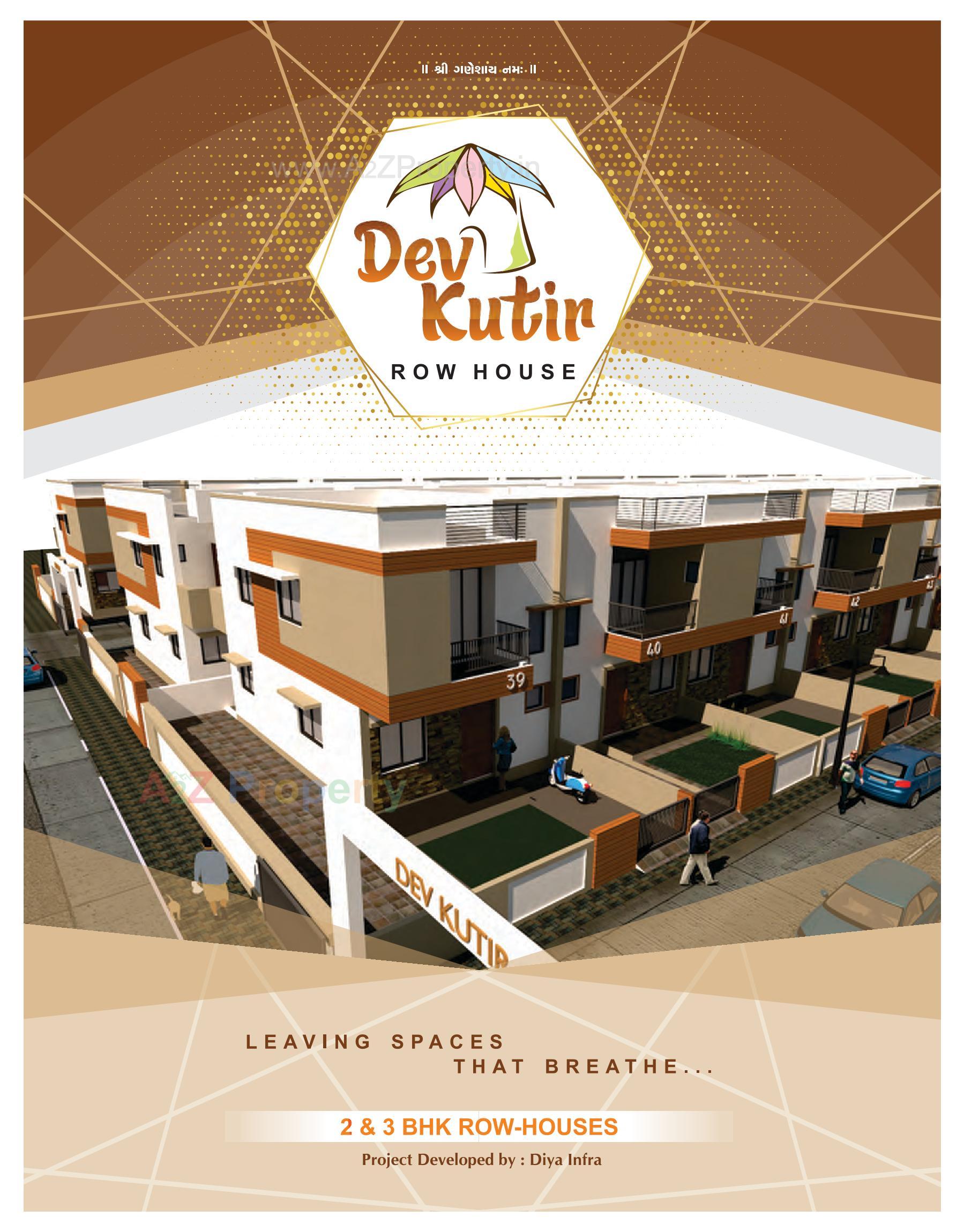 3D Elevation of real estate project Dev Kutir located at Bavla, Ahmedabad, Gujarat
