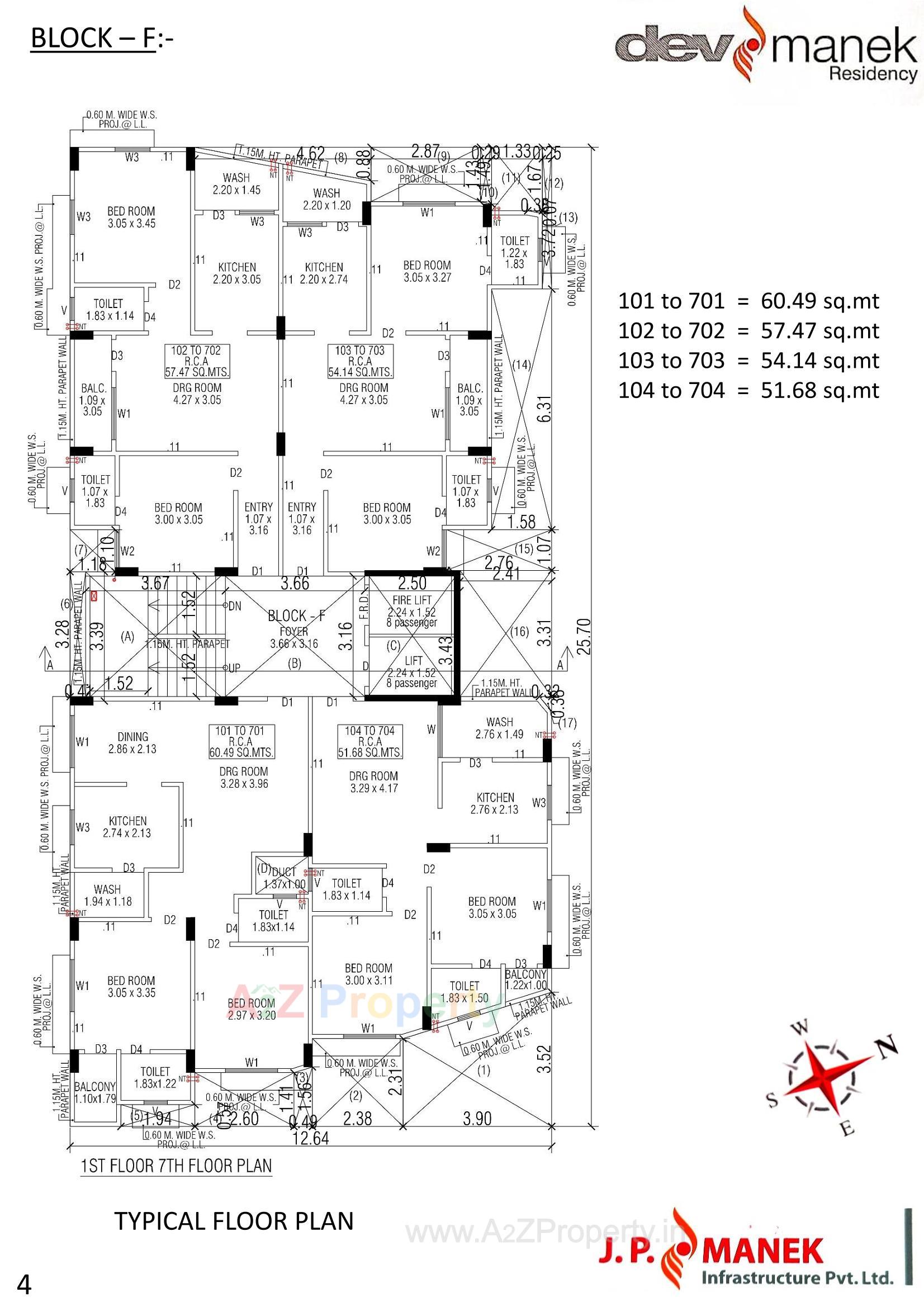 Layout of real estate project Dev Manek Residency located at Vatva, Ahmedabad, Gujarat
