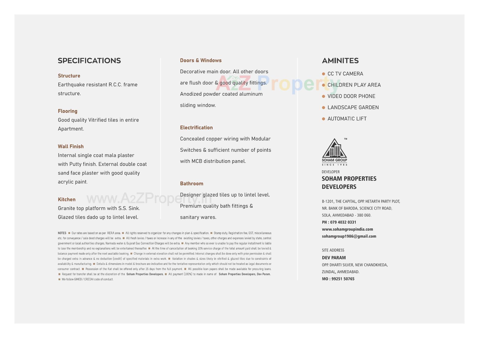  of real estate project Dev Param located at Zundal, Ahmedabad, Gujarat