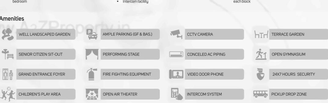 Amenities of Dev Residency