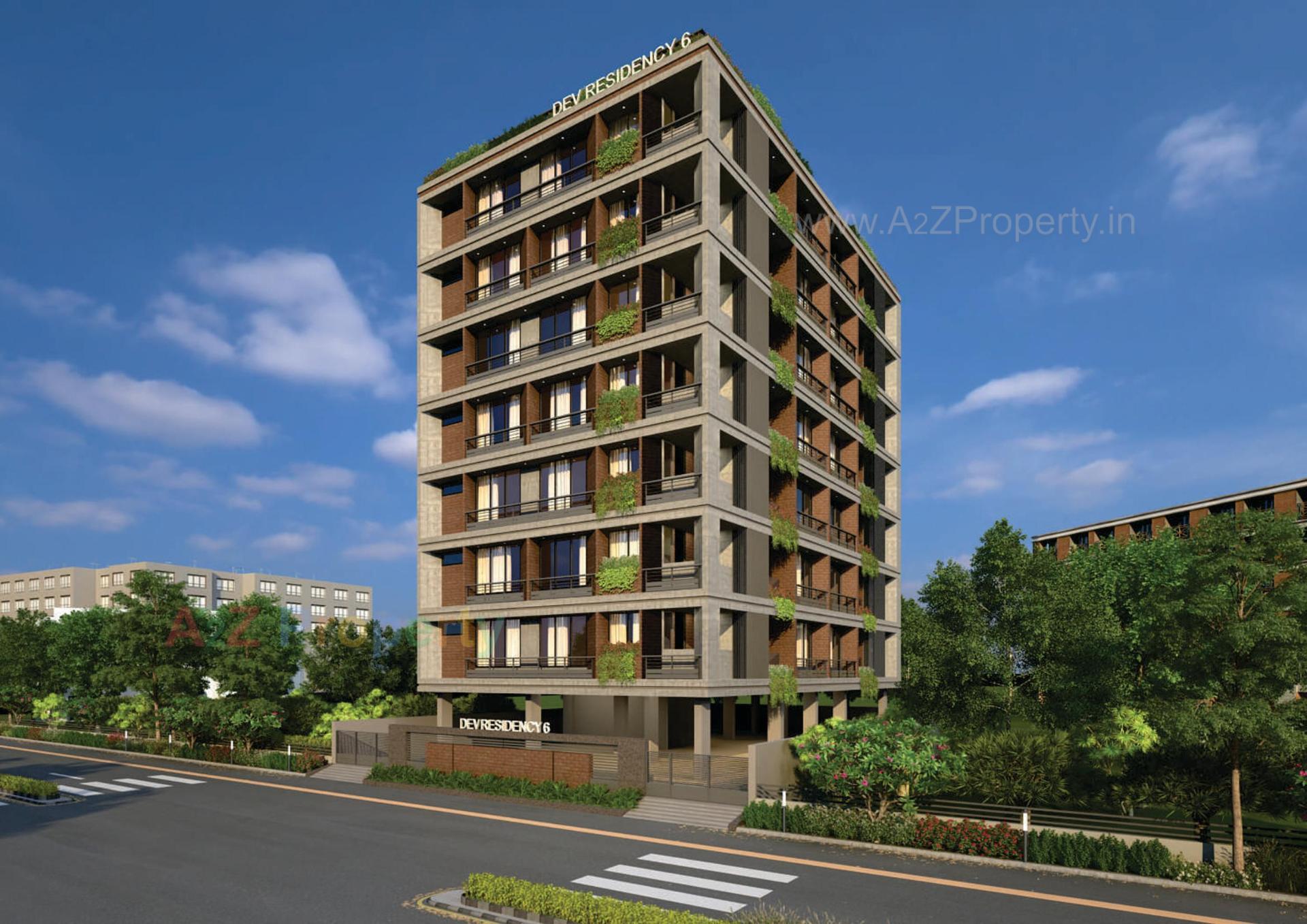 3D Elevation of real estate project Dev Residency located at Ahmedabad, Ahmedabad, Gujarat