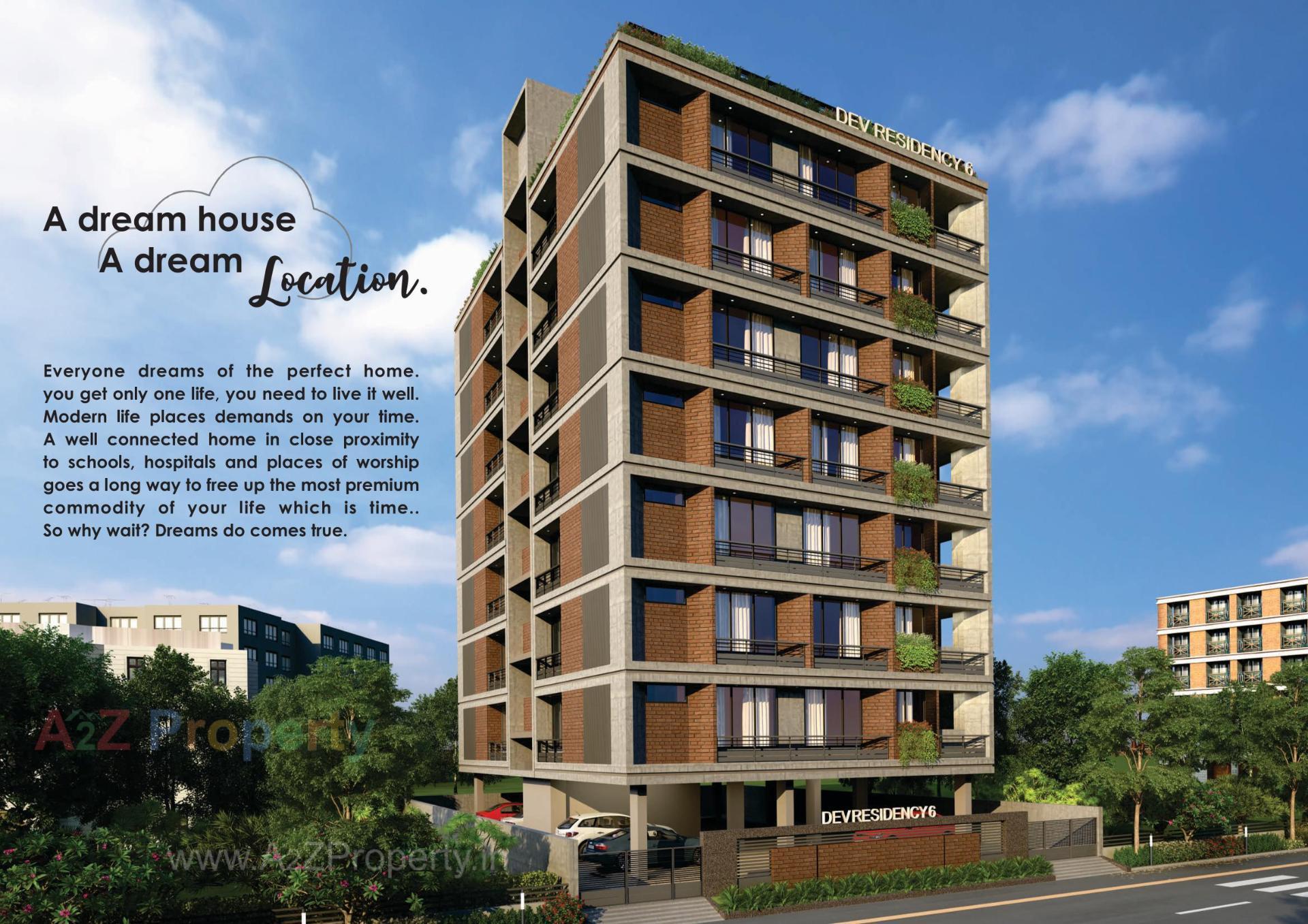 3D Elevation of real estate project Dev Residency located at Ahmedabad, Ahmedabad, Gujarat