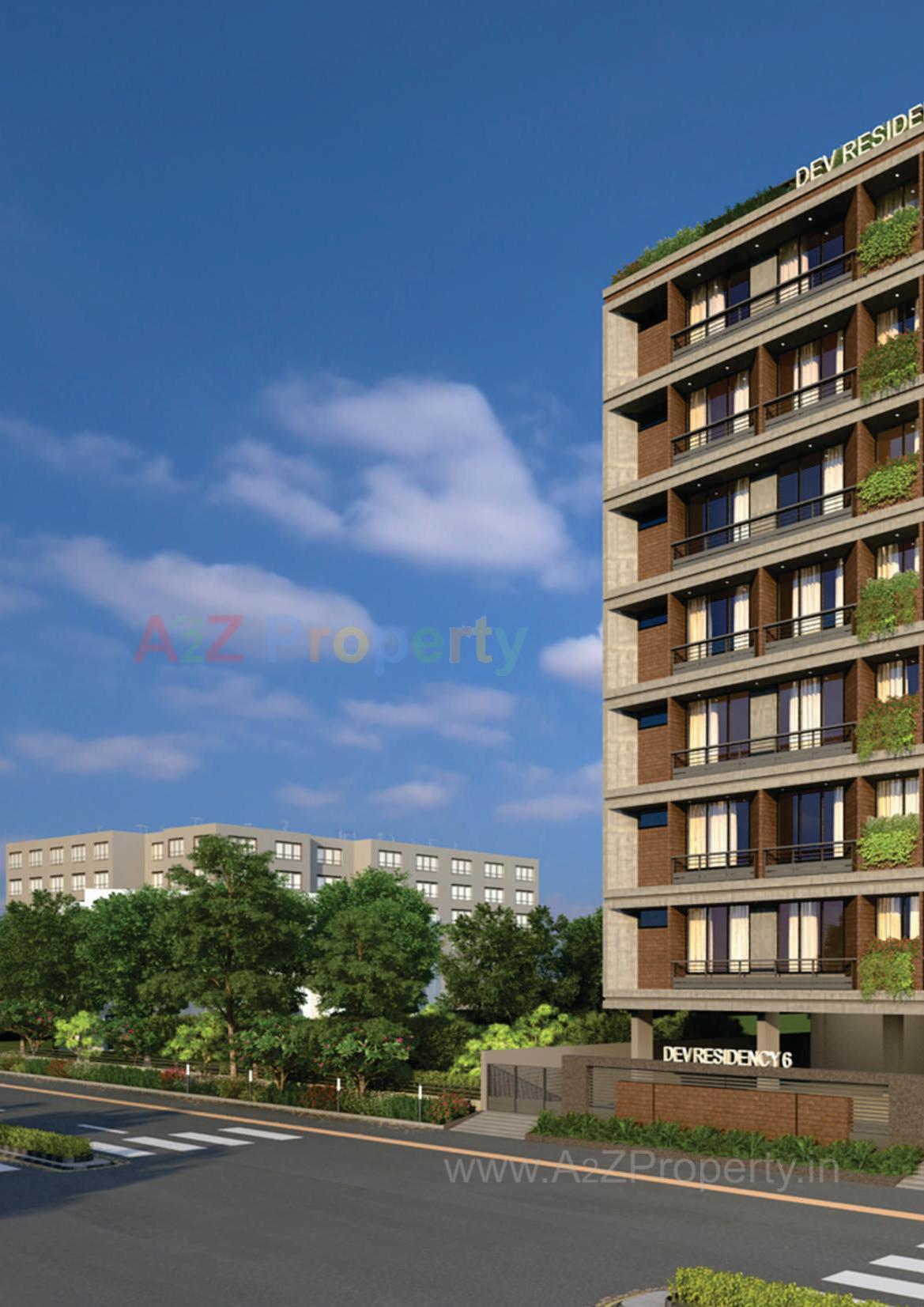 3D Elevation of real estate project Dev Residency located at Ahmedabad, Ahmedabad, Gujarat
