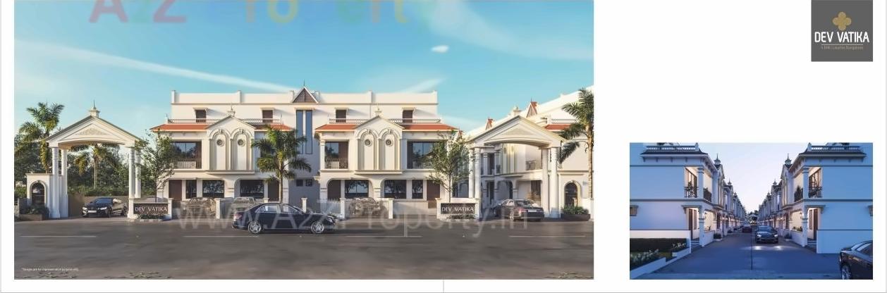 3D Elevation of real estate project Dev Vatika located at Ahmedabad, Ahmedabad, Gujarat