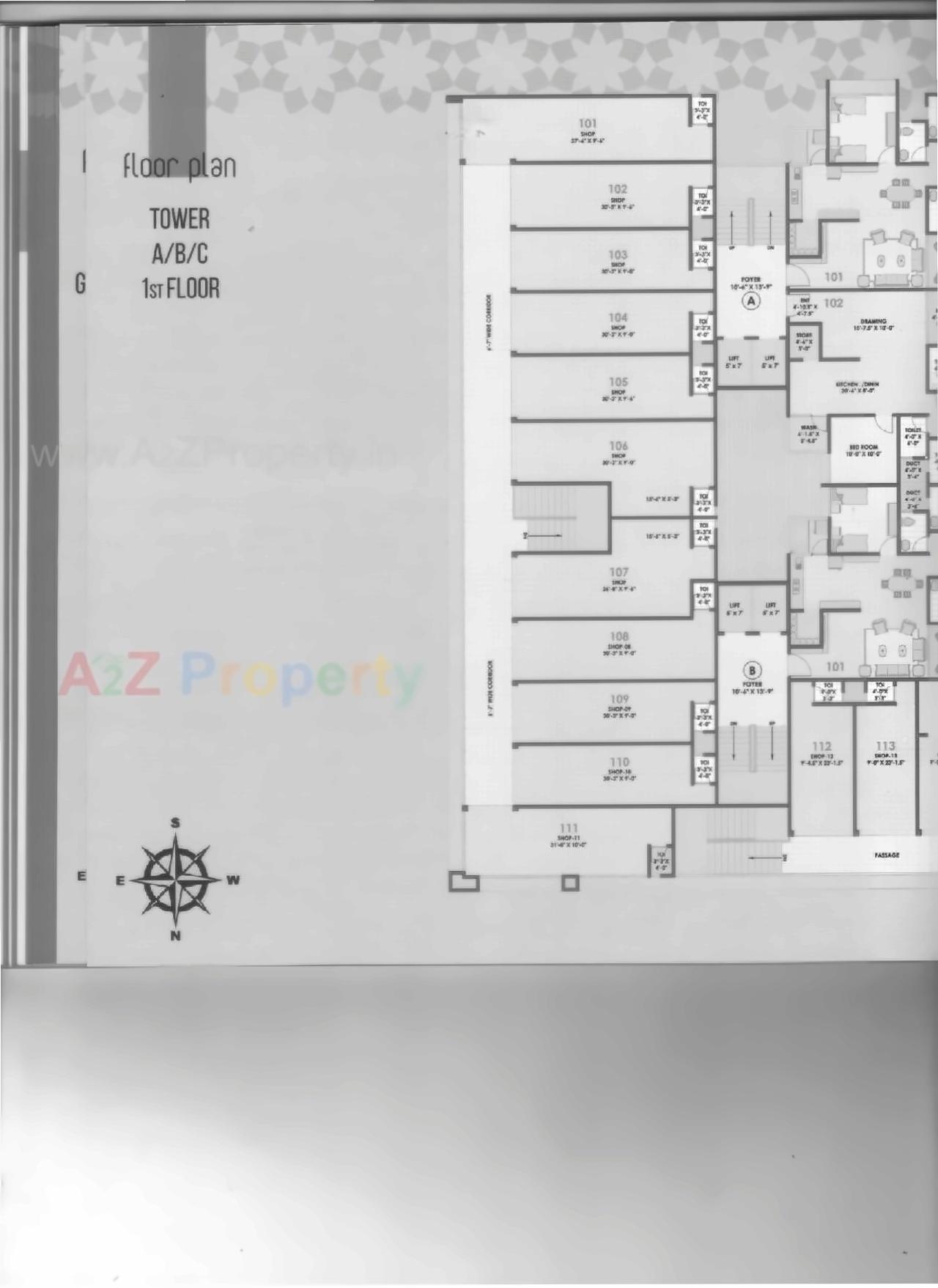 Layout of real estate project Deval Gurukrupa located at Chandlodiya, Ahmedabad, Gujarat