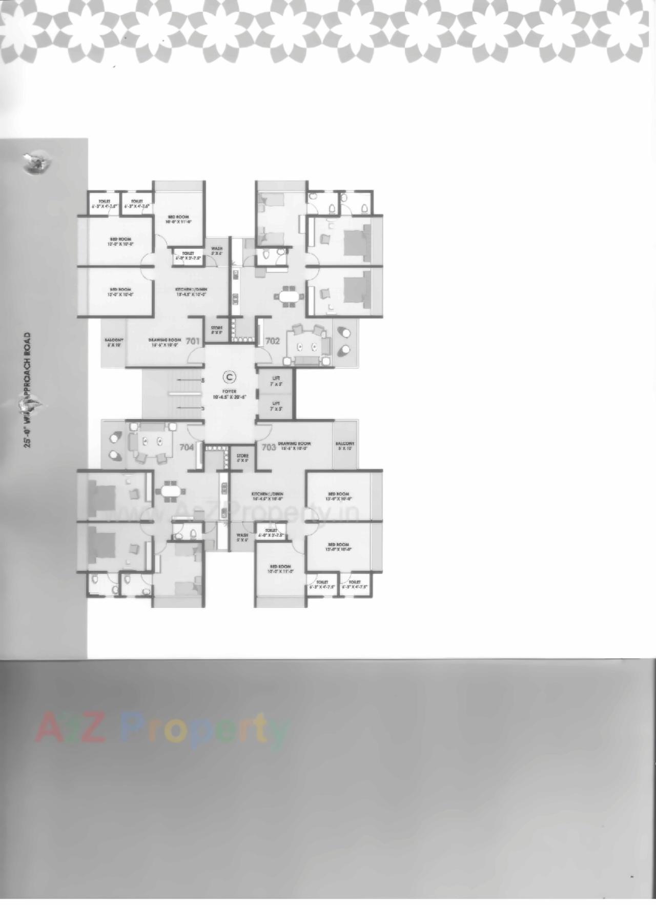 Layout of real estate project Deval Gurukrupa located at Chandlodiya, Ahmedabad, Gujarat