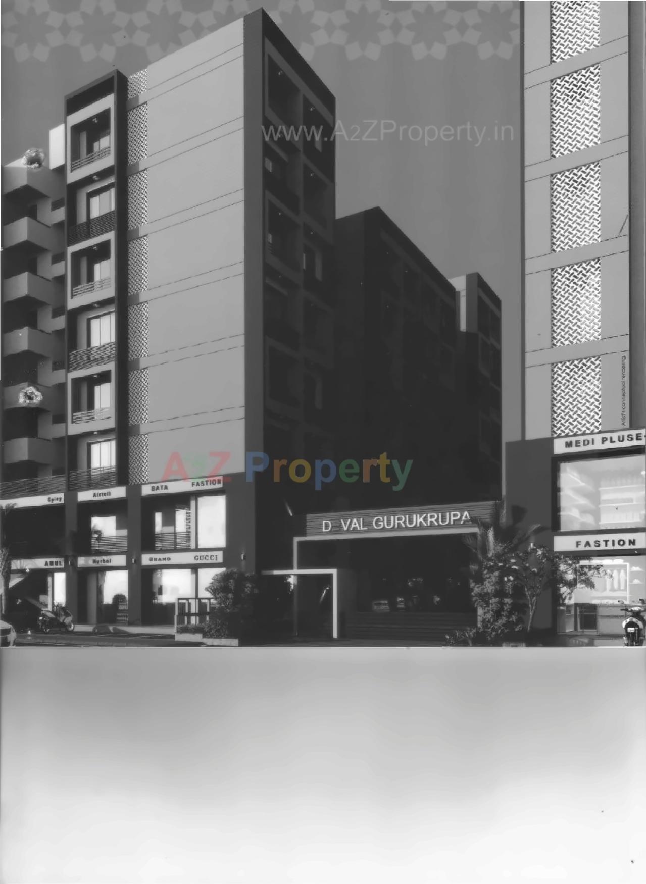 3D Elevation of real estate project Deval Gurukrupa located at Chandlodiya, Ahmedabad, Gujarat