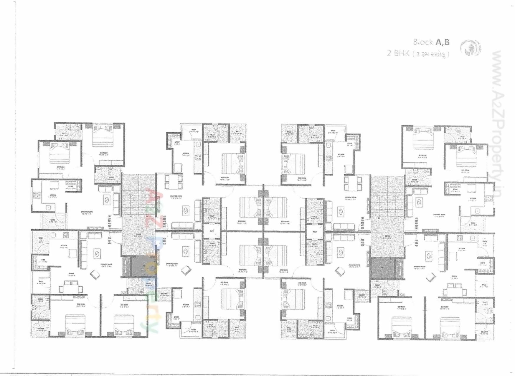 Layout of real estate project Devam Residency located at Aslali, Ahmedabad, Gujarat
