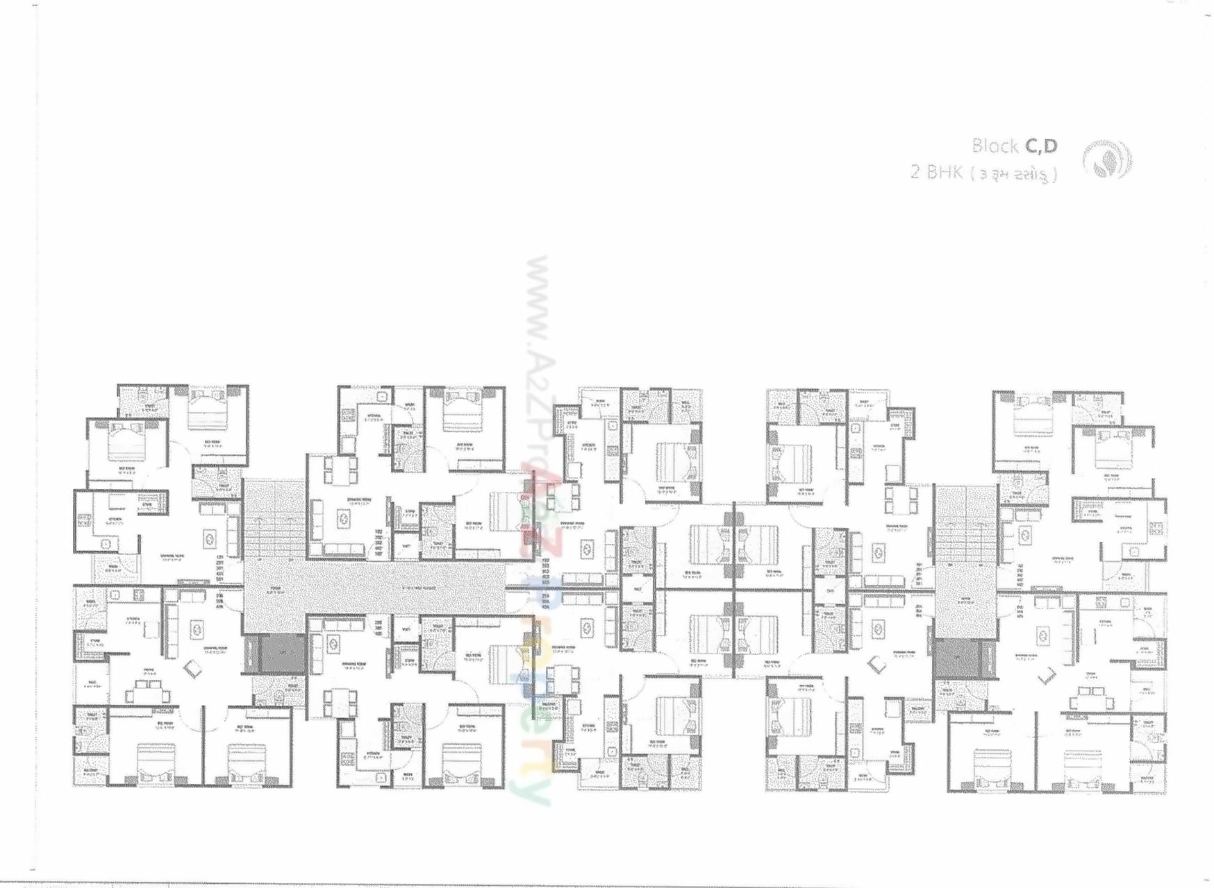 Layout of real estate project Devam Residency located at Aslali, Ahmedabad, Gujarat