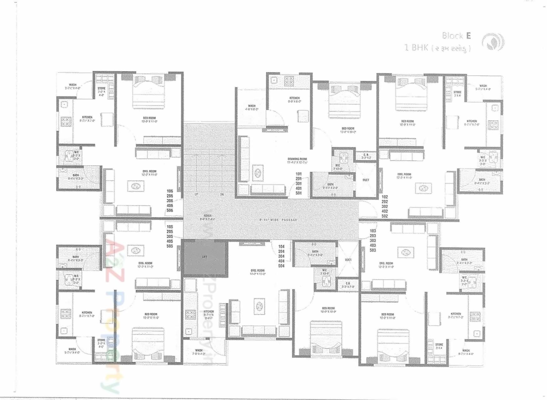 Layout of real estate project Devam Residency located at Aslali, Ahmedabad, Gujarat