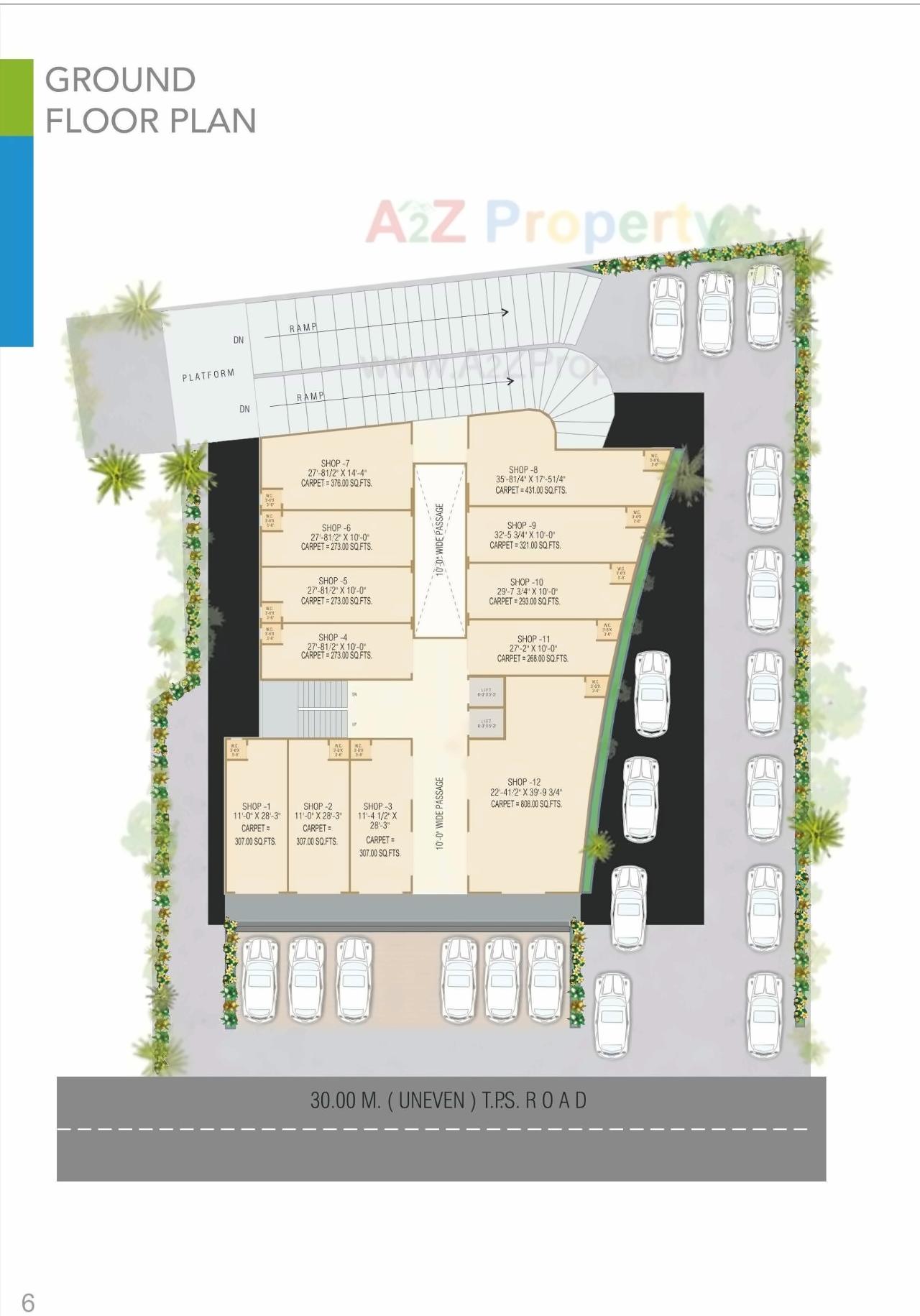 Layout of real estate project Devarsh Sopan located at City, Ahmedabad, Gujarat