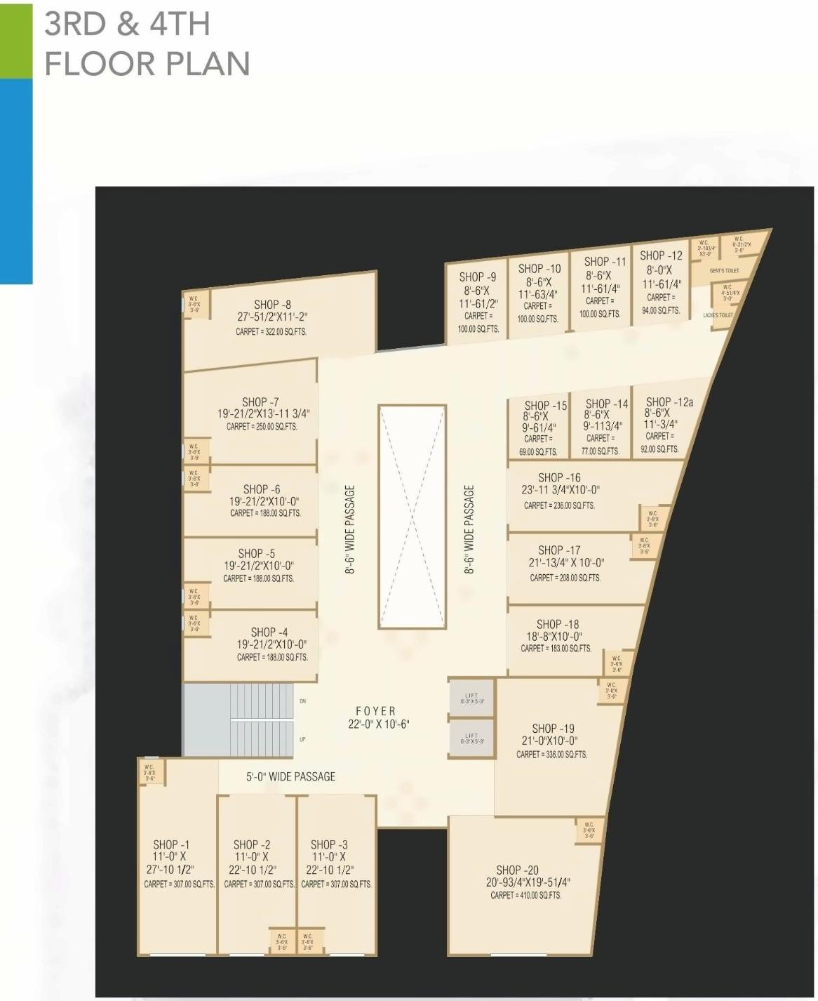Layout of real estate project Devarsh Sopan located at City, Ahmedabad, Gujarat