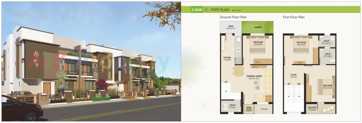 Layout of real estate project Devashray Grace located at Ramol, Ahmedabad, Gujarat