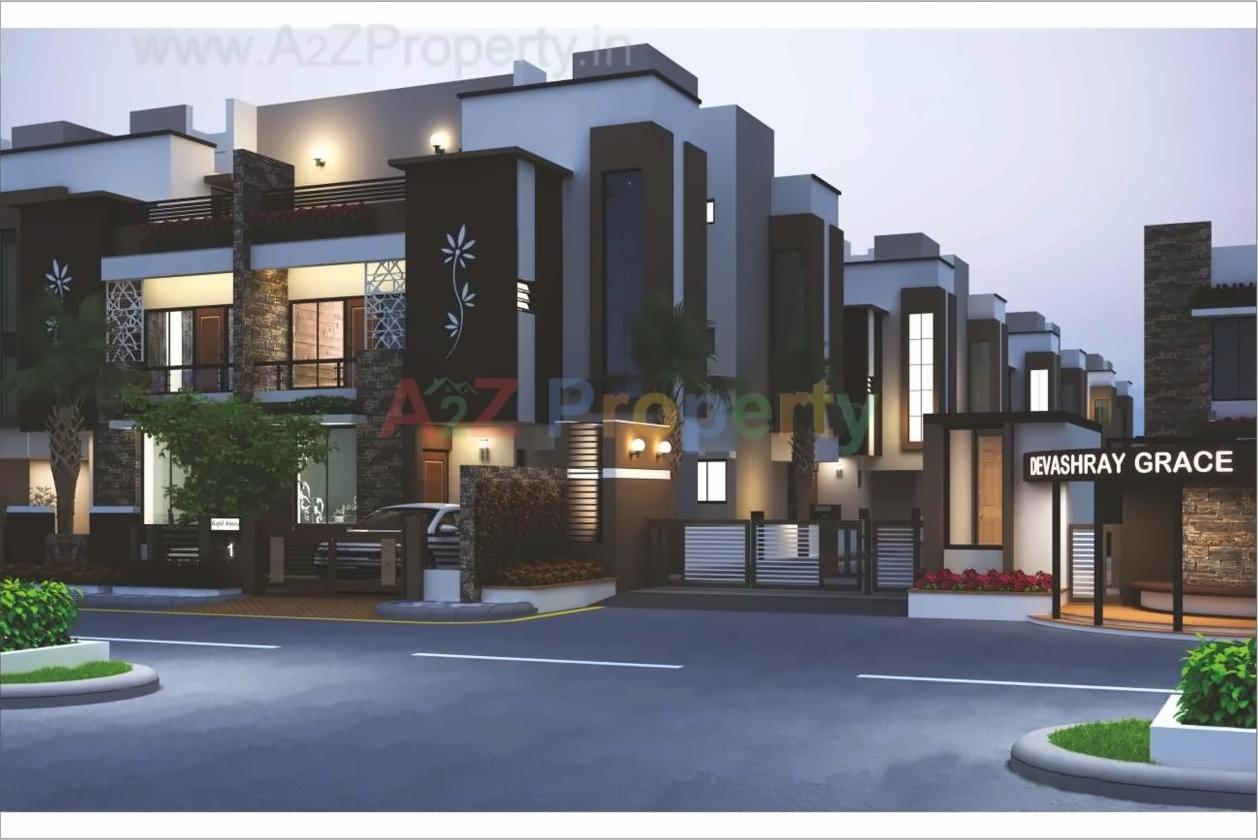 3D Elevation of real estate project Devashray Grace located at Ramol, Ahmedabad, Gujarat