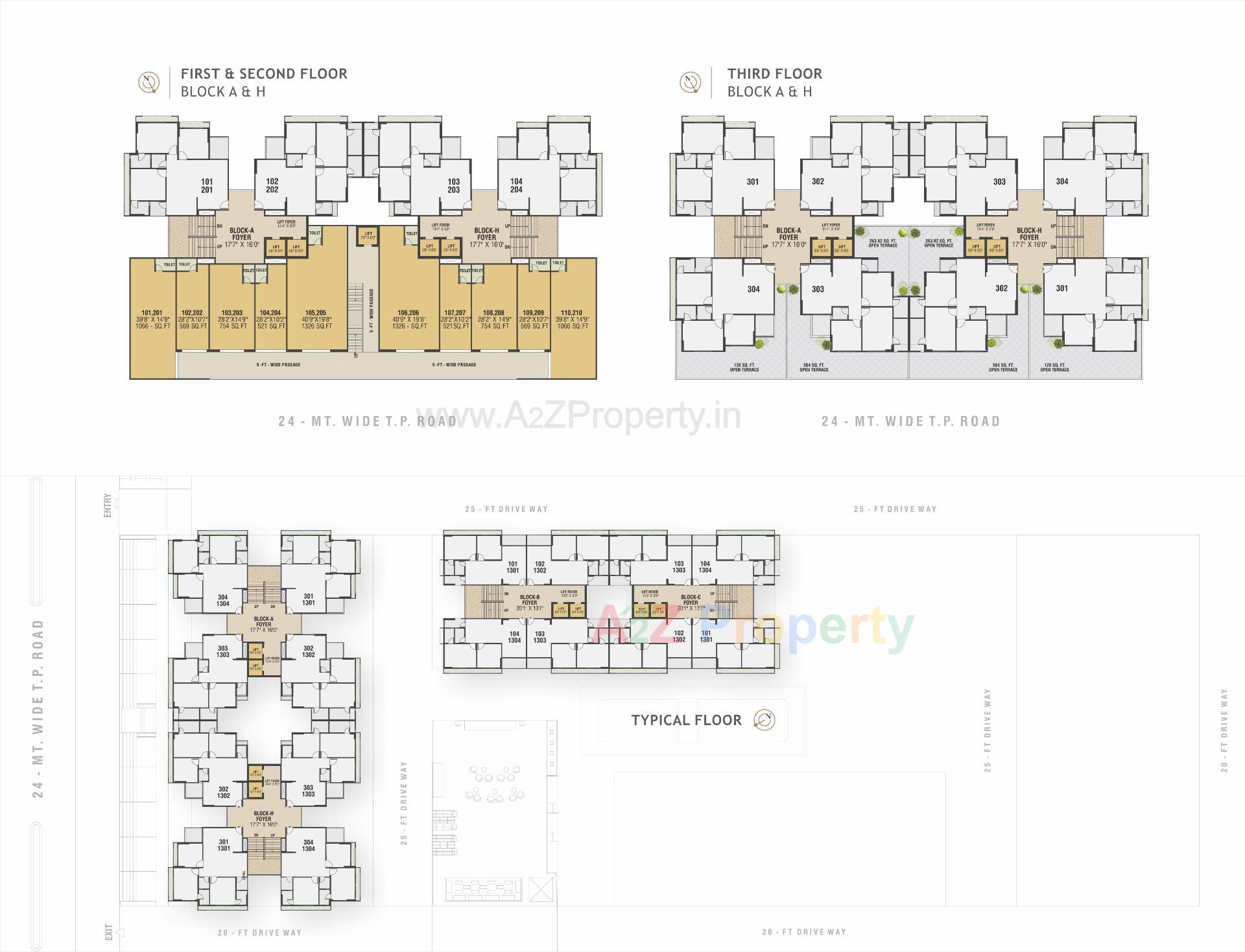 Layout of real estate project Devasva located at Vishalpur, Ahmedabad, Gujarat