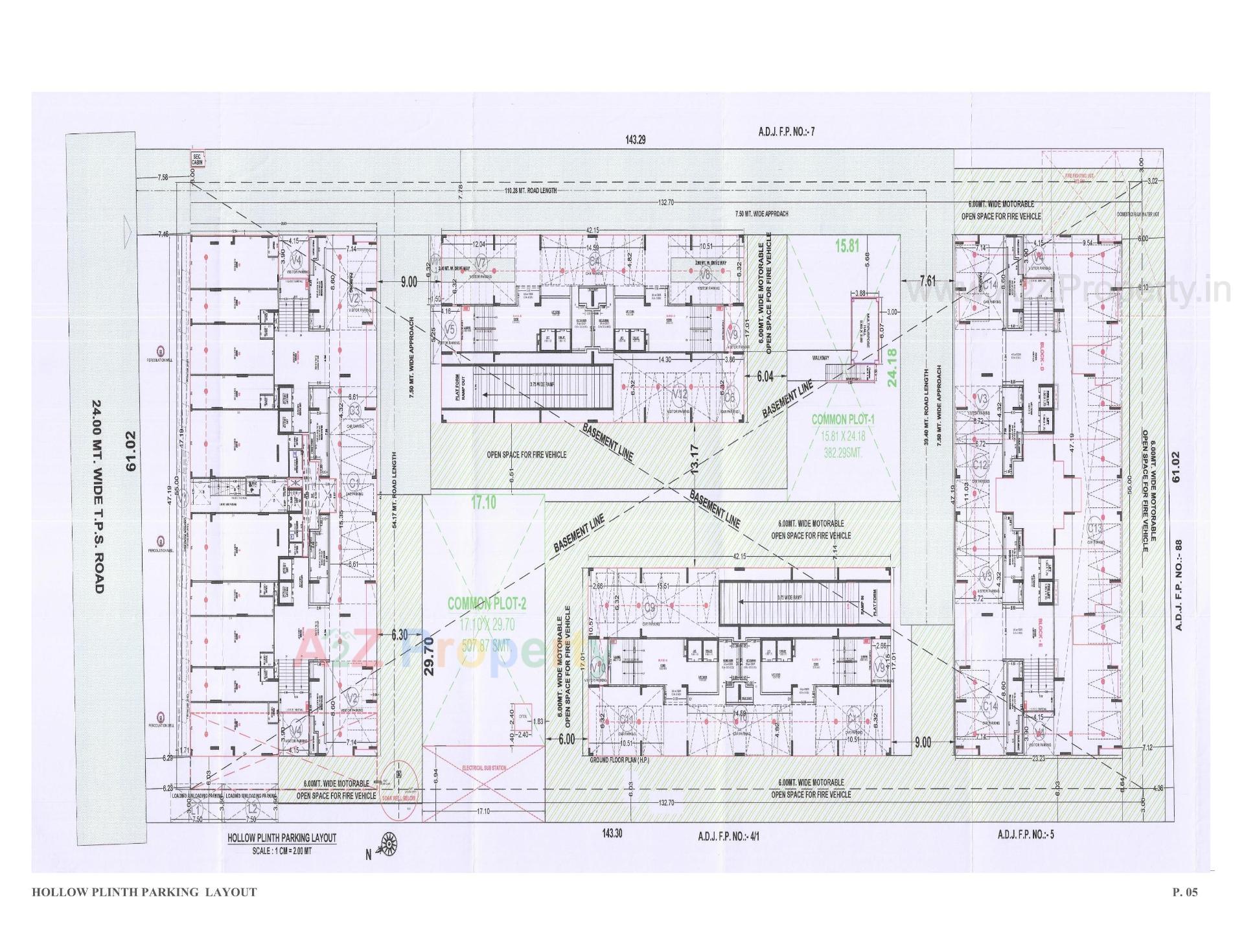 Layout of real estate project Devasva located at Vishalpur, Ahmedabad, Gujarat