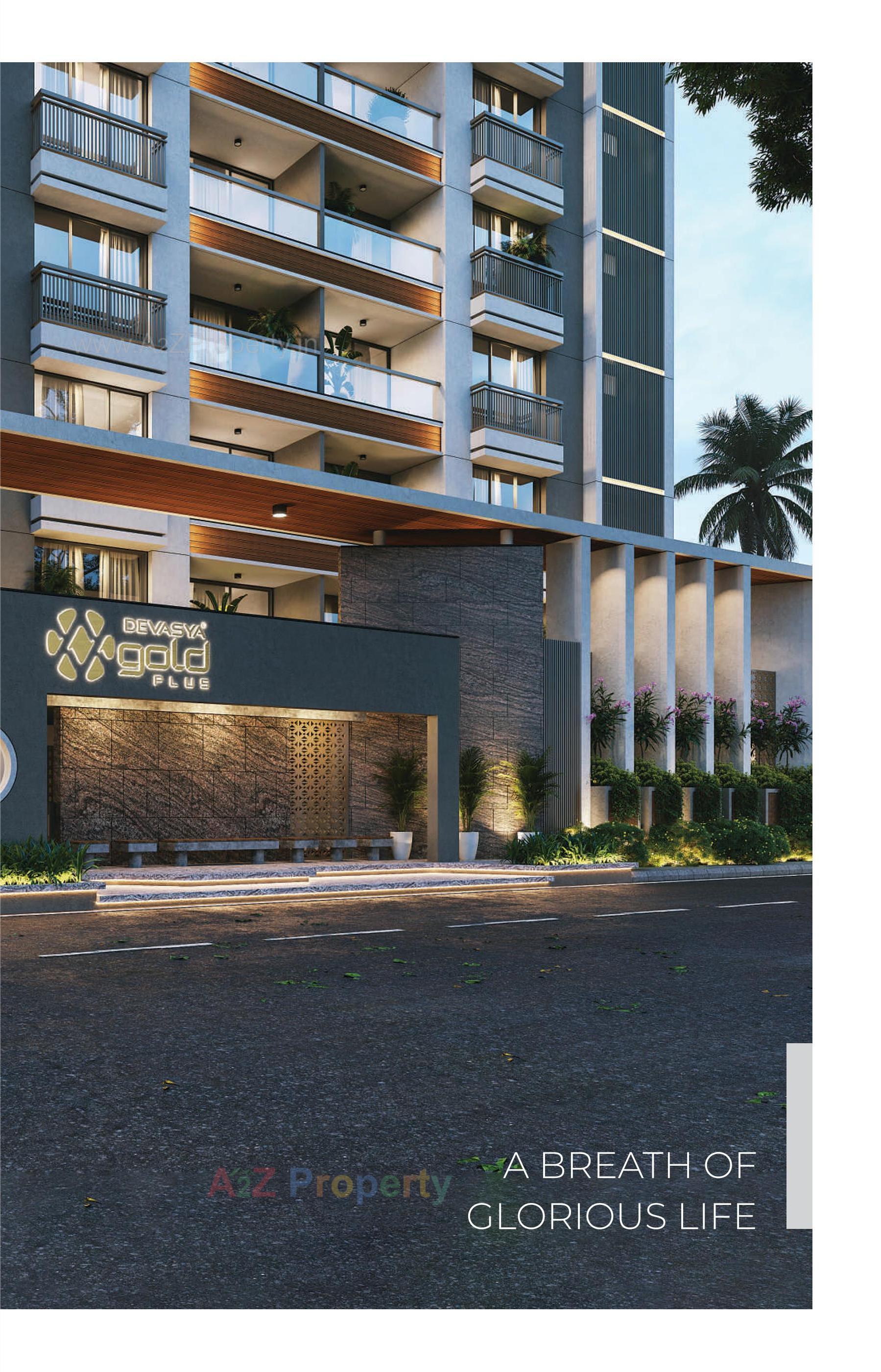 3D Elevation of real estate project Devasya Gold Plus located at Nikol, Ahmedabad, Gujarat