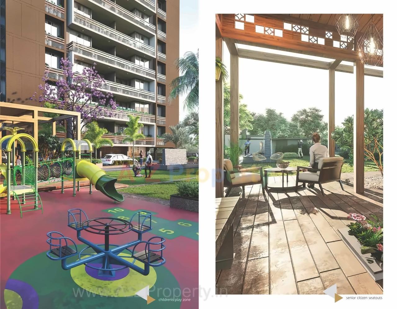 3D Elevation of real estate project Devasya Gold located at Nikol, Ahmedabad, Gujarat