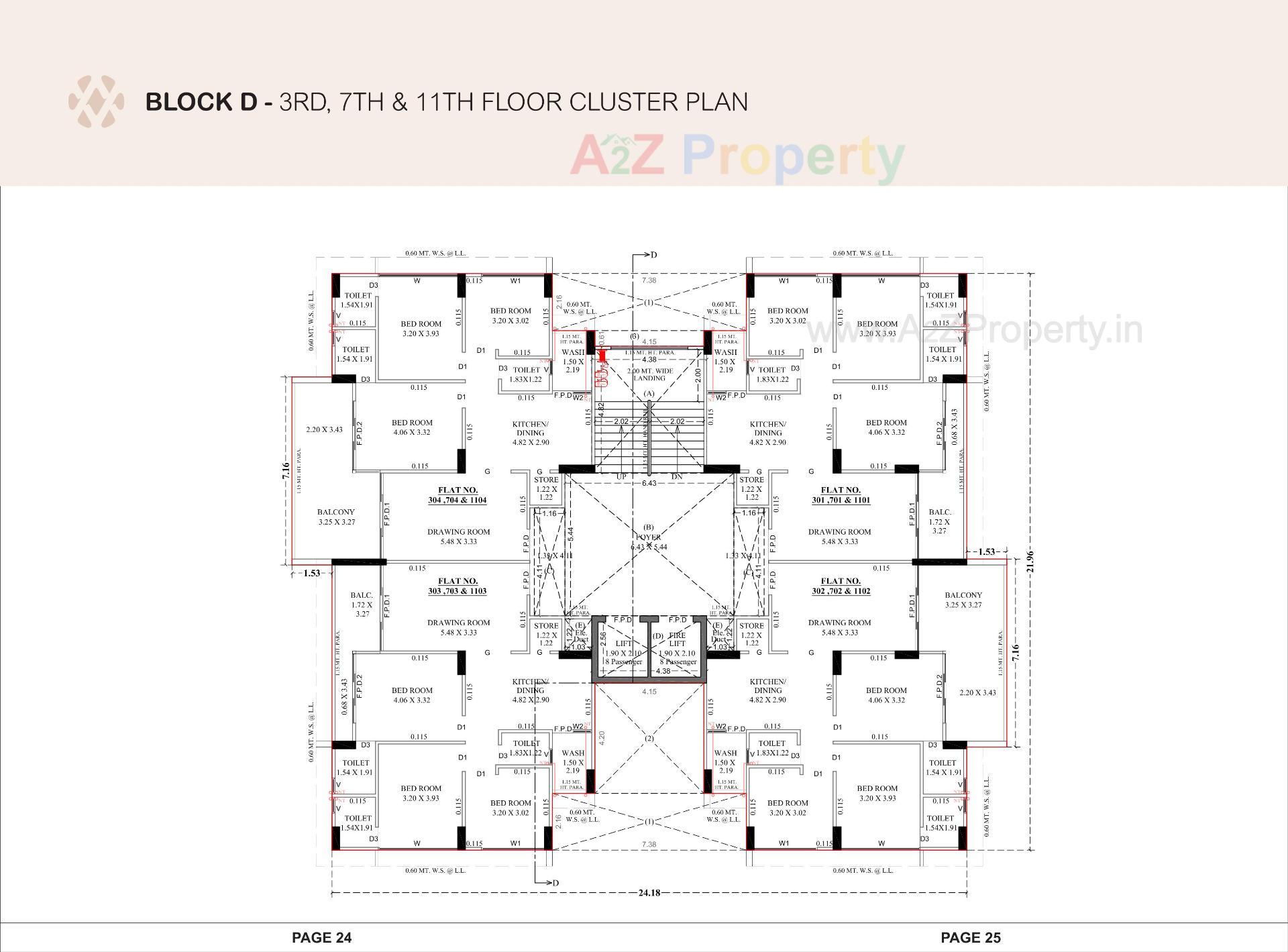 Layout of real estate project Devasya Platinum located at Nikol, Ahmedabad, Gujarat
