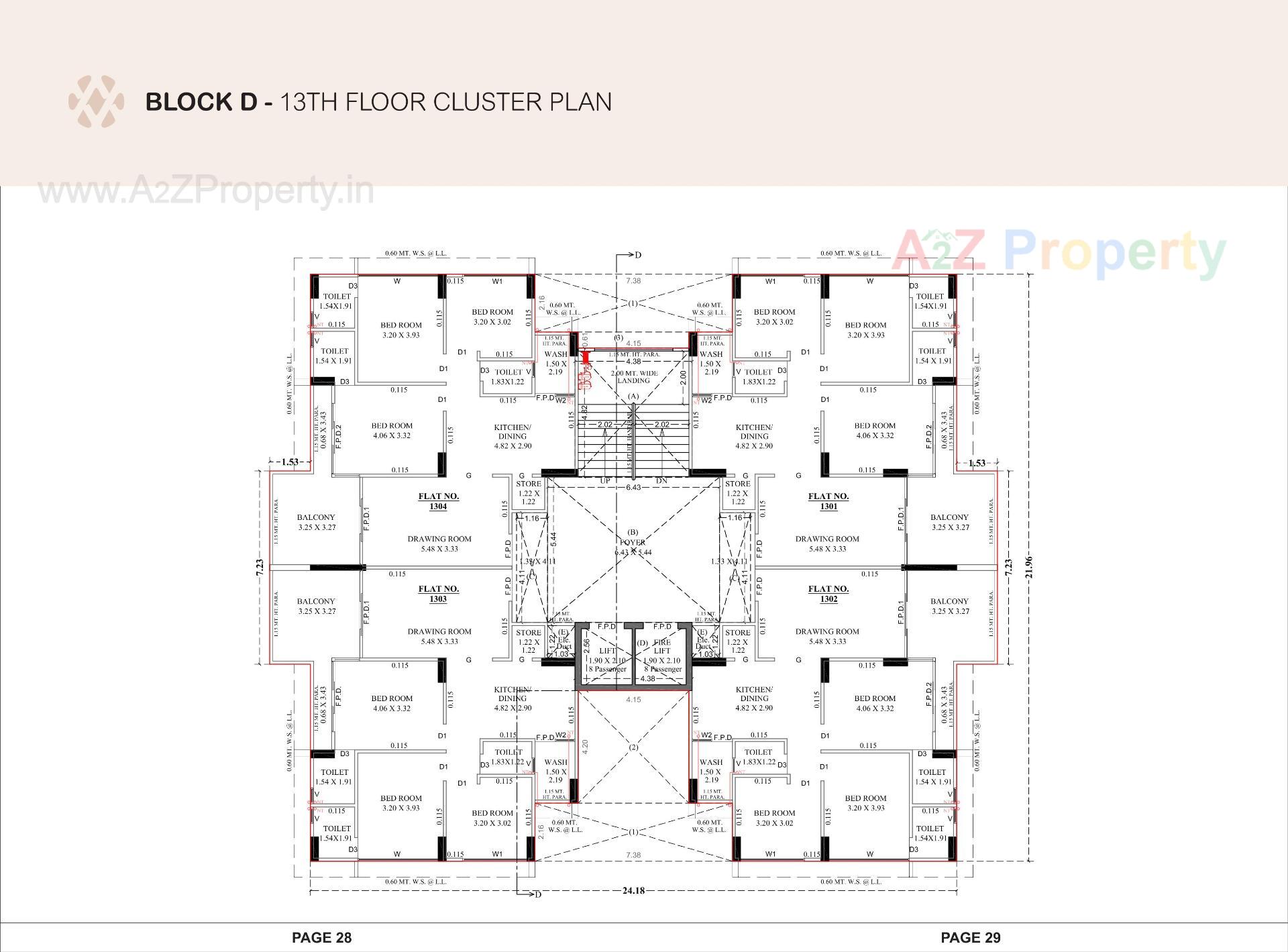Layout of real estate project Devasya Platinum located at Nikol, Ahmedabad, Gujarat