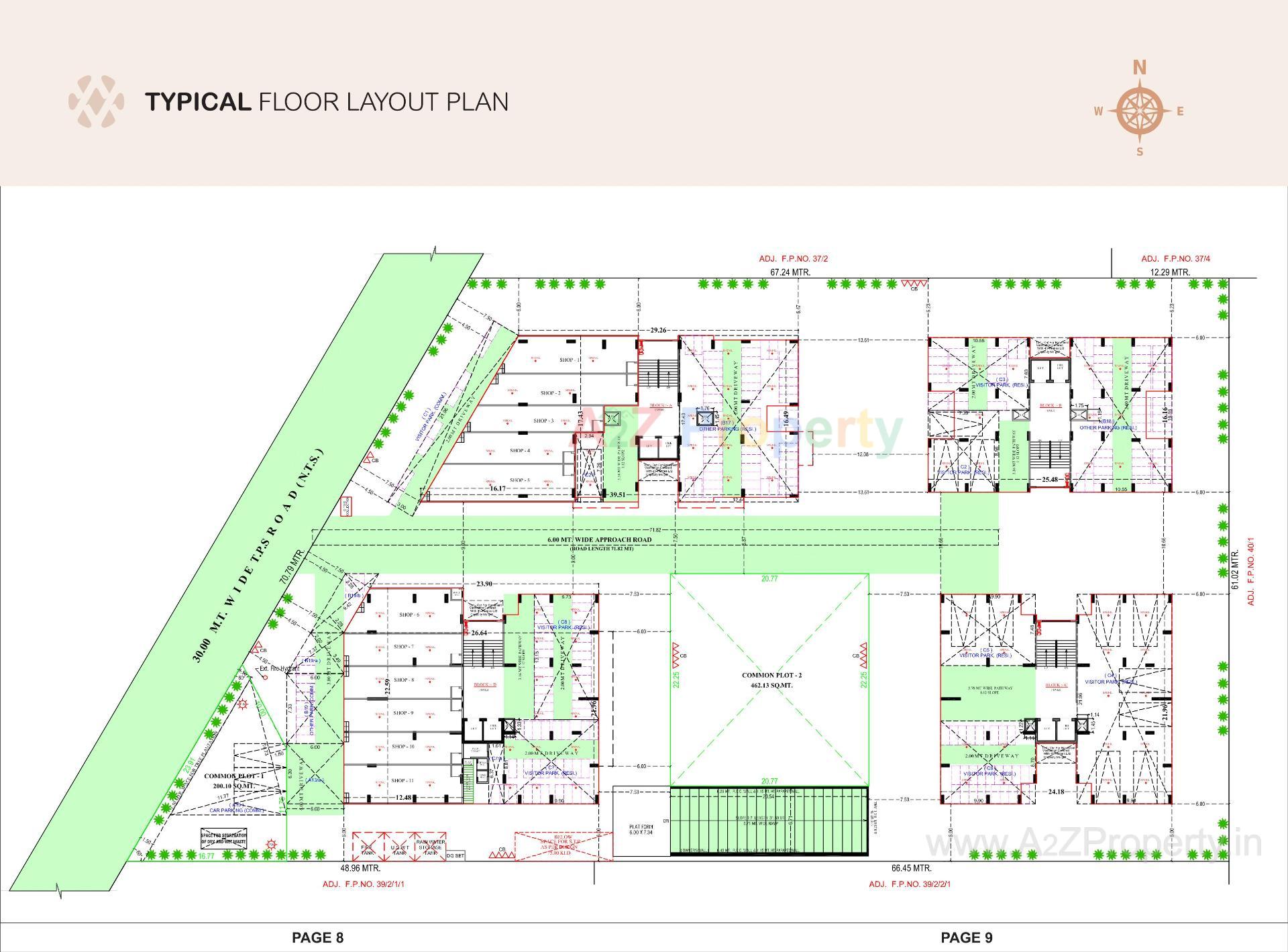 Layout of real estate project Devasya Platinum located at Nikol, Ahmedabad, Gujarat
