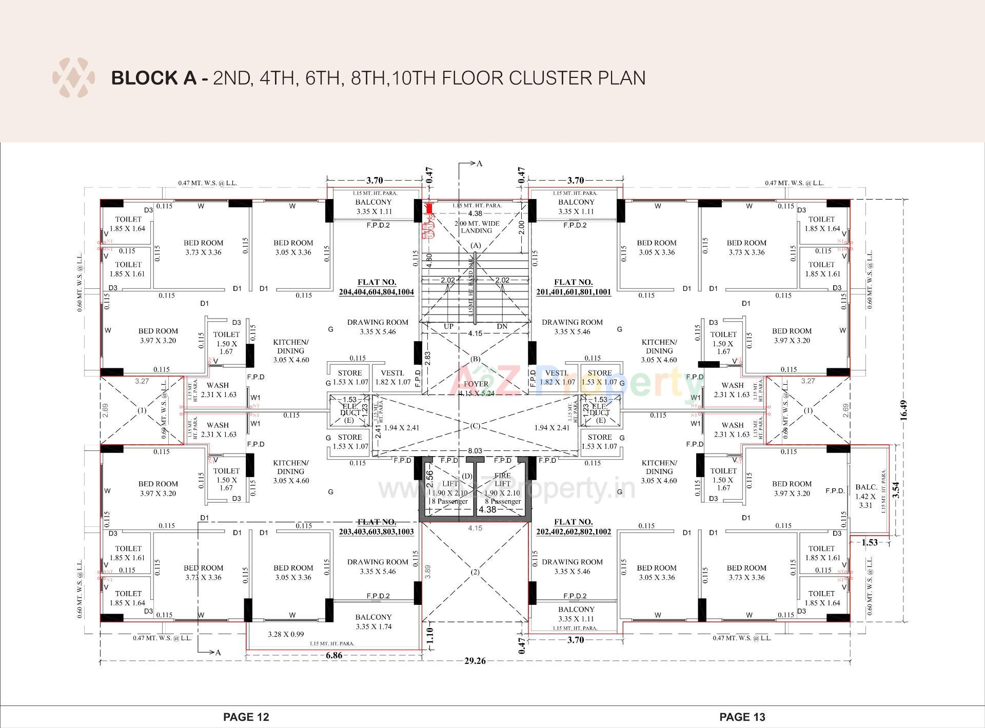 Layout of real estate project Devasya Platinum located at Nikol, Ahmedabad, Gujarat