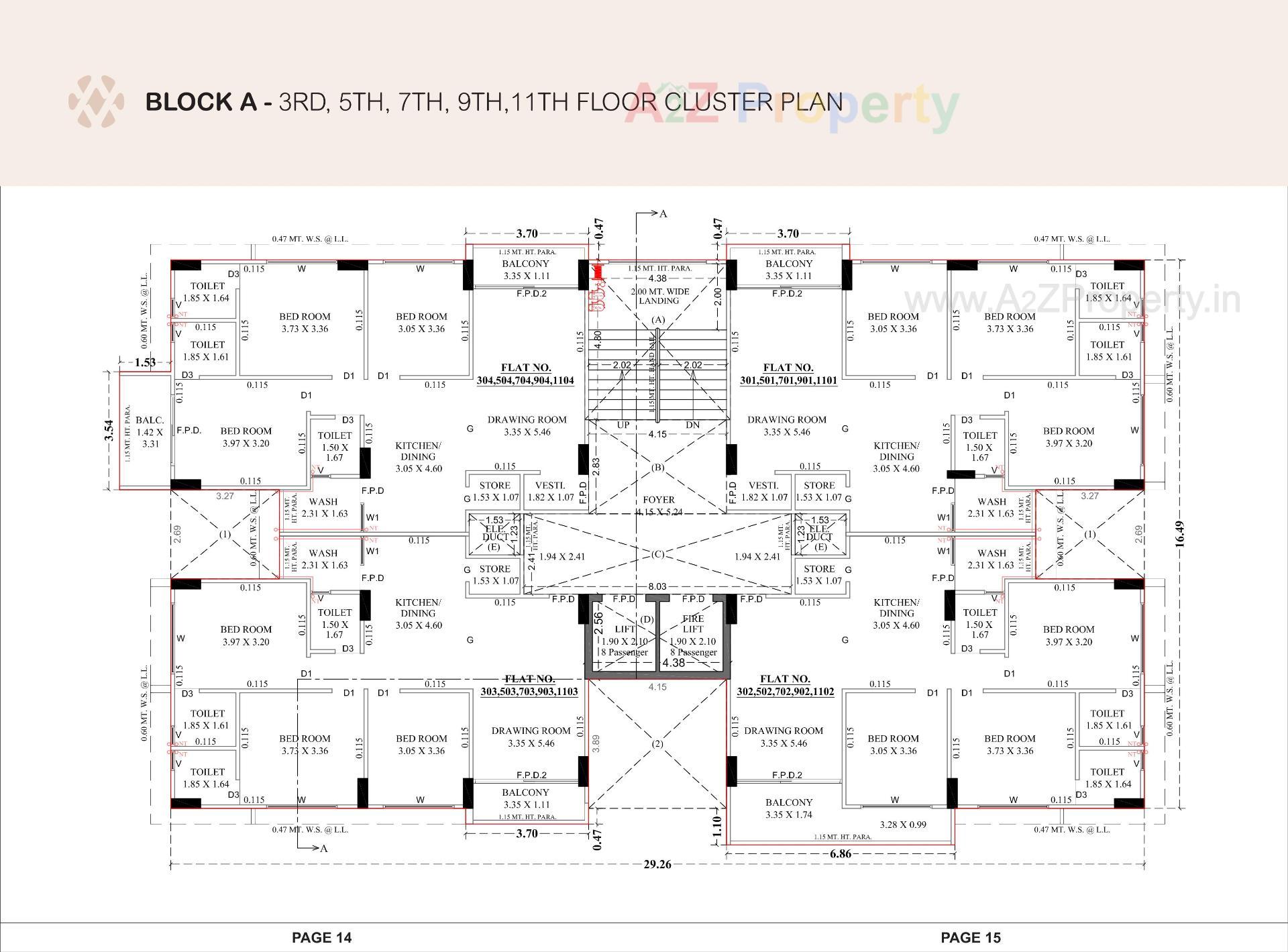 Layout of real estate project Devasya Platinum located at Nikol, Ahmedabad, Gujarat