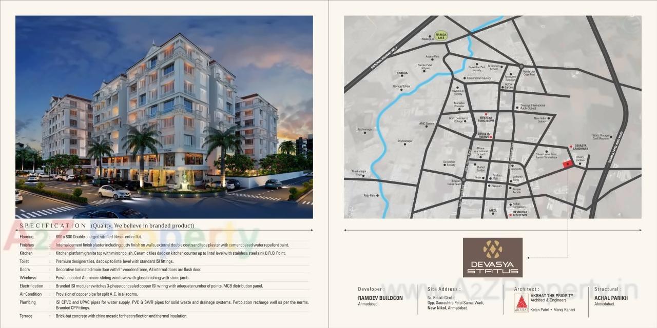  of real estate project Devasya Status located at Nikol, Ahmedabad, Gujarat