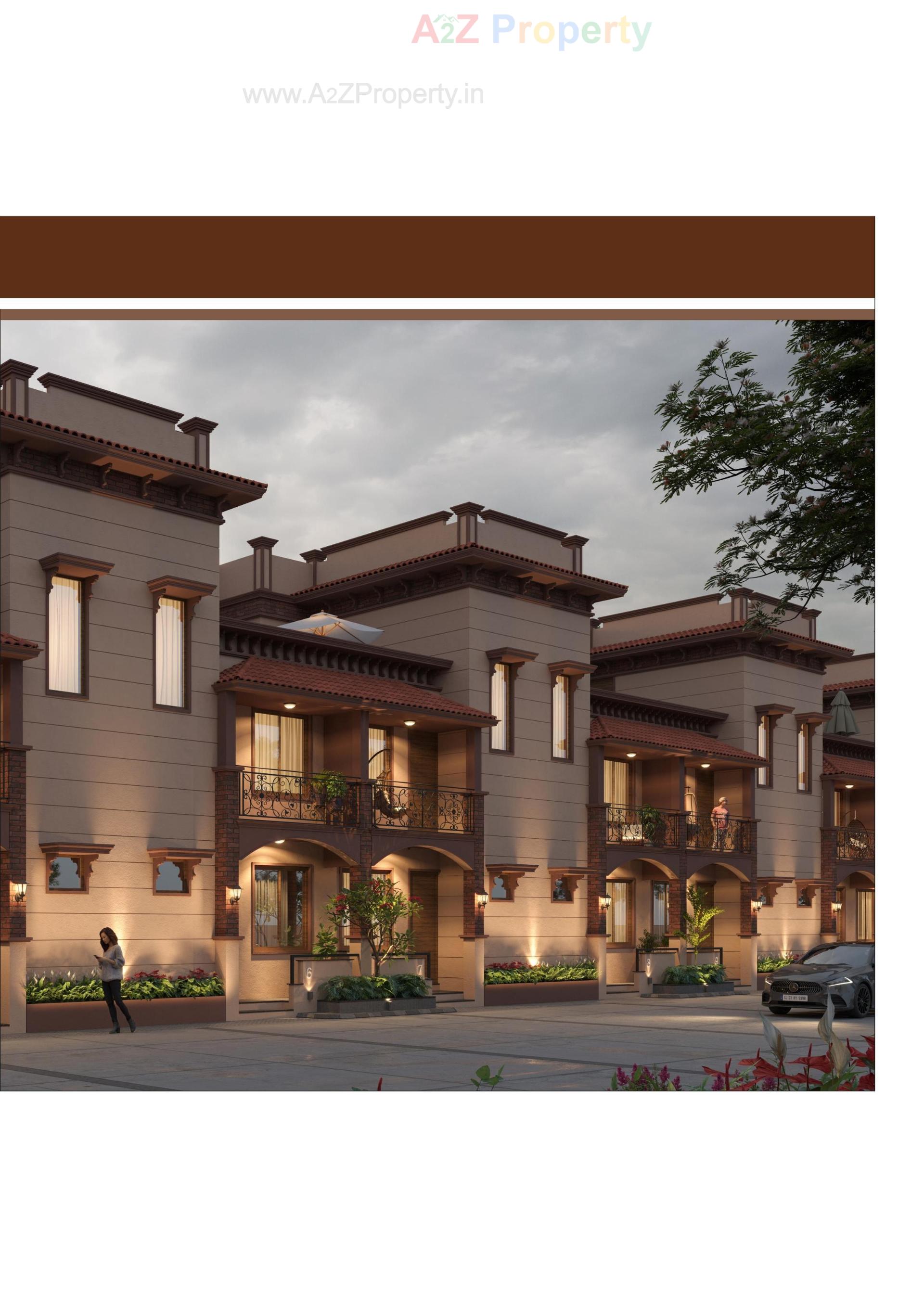 3D Elevation of real estate project Devi Bunglows located at Vatva, Ahmedabad, Gujarat