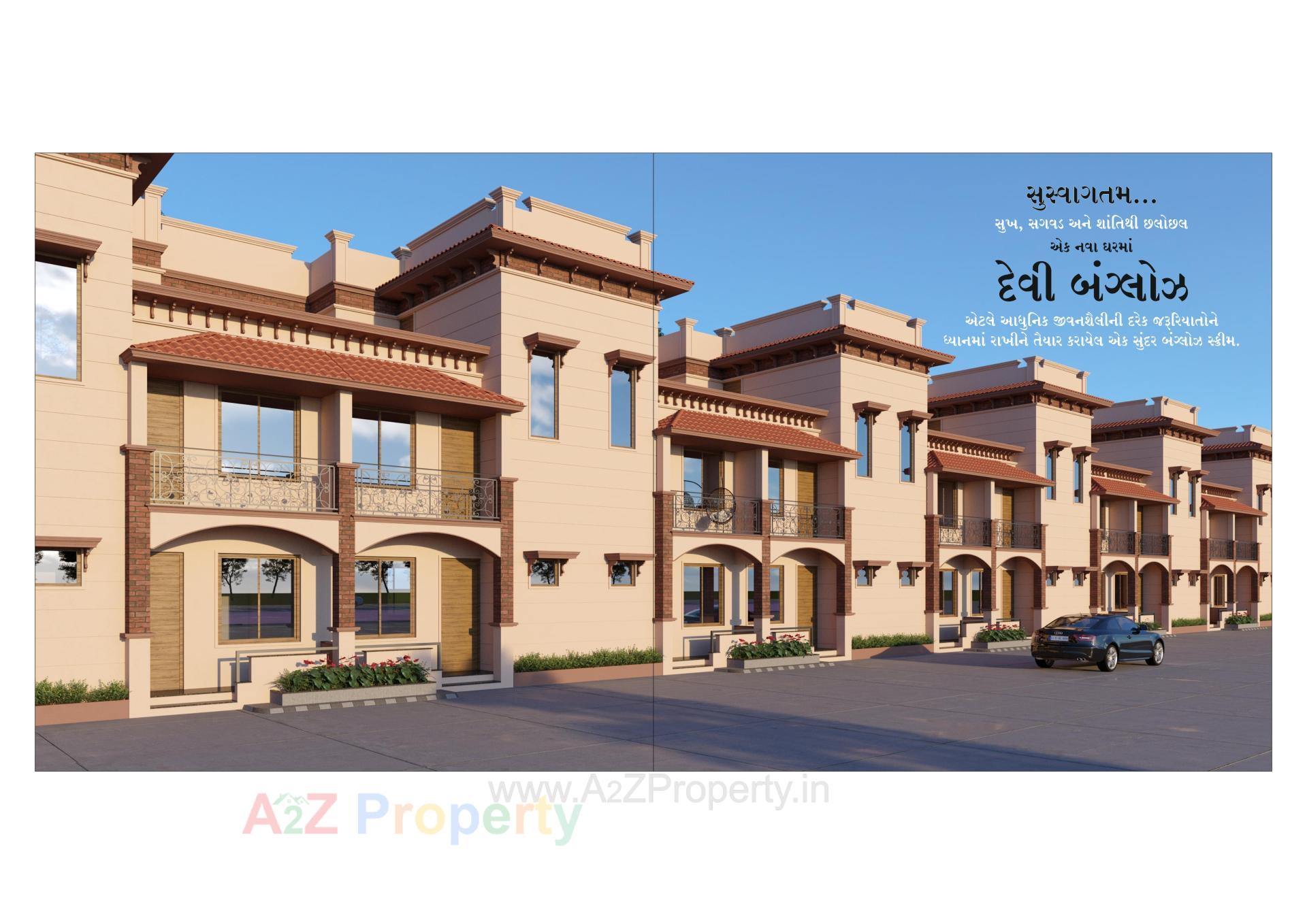 3D Elevation of real estate project Devi Bunglows located at Vatva, Ahmedabad, Gujarat