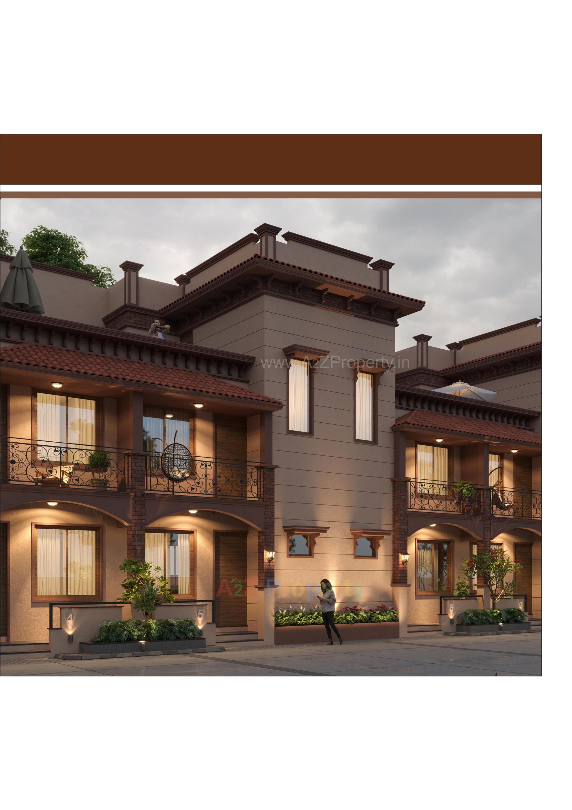 3D Elevation of real estate project Devi Bunglows located at Vatva, Ahmedabad, Gujarat