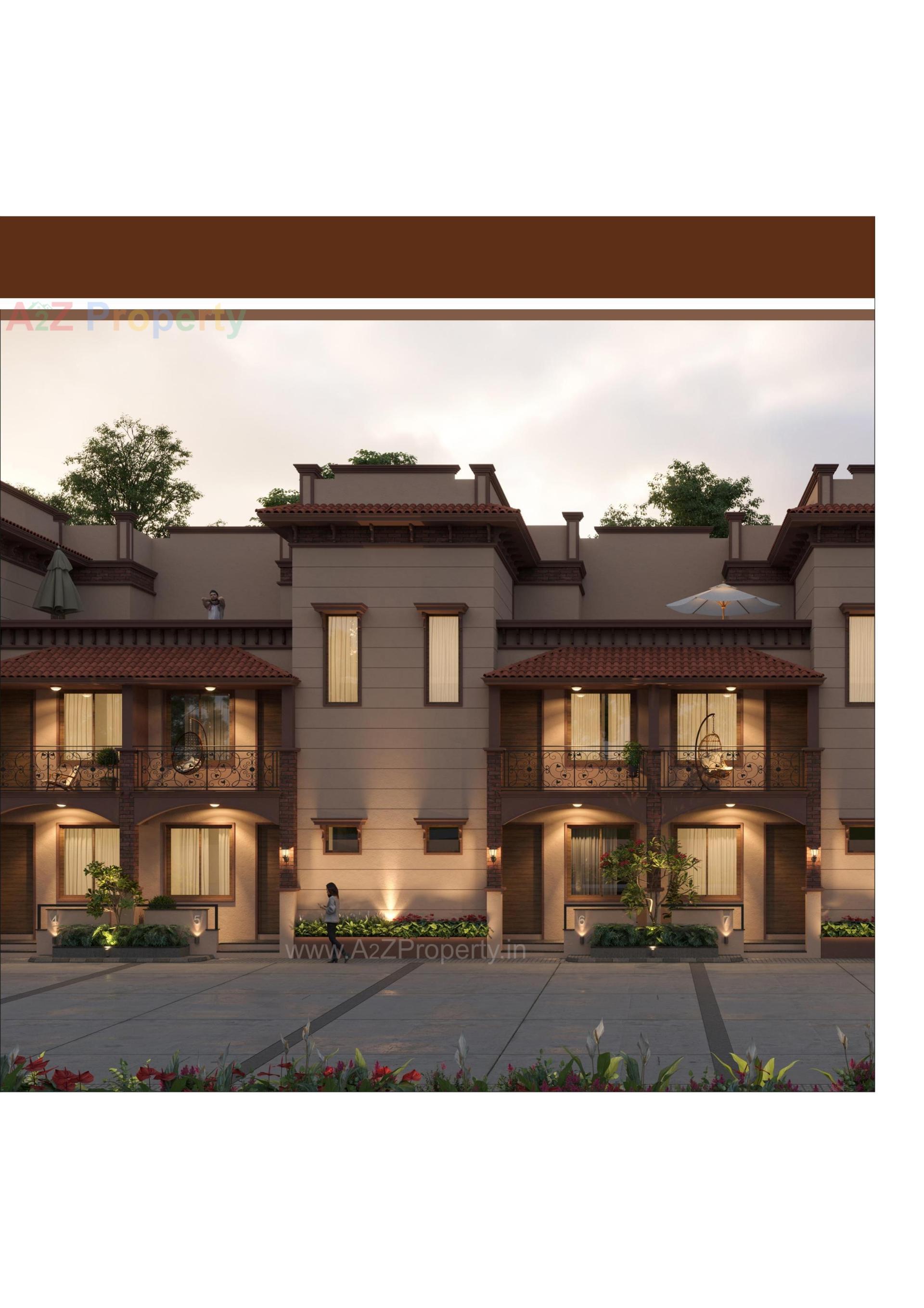 3D Elevation of real estate project Devi Bunglows located at Vatva, Ahmedabad, Gujarat