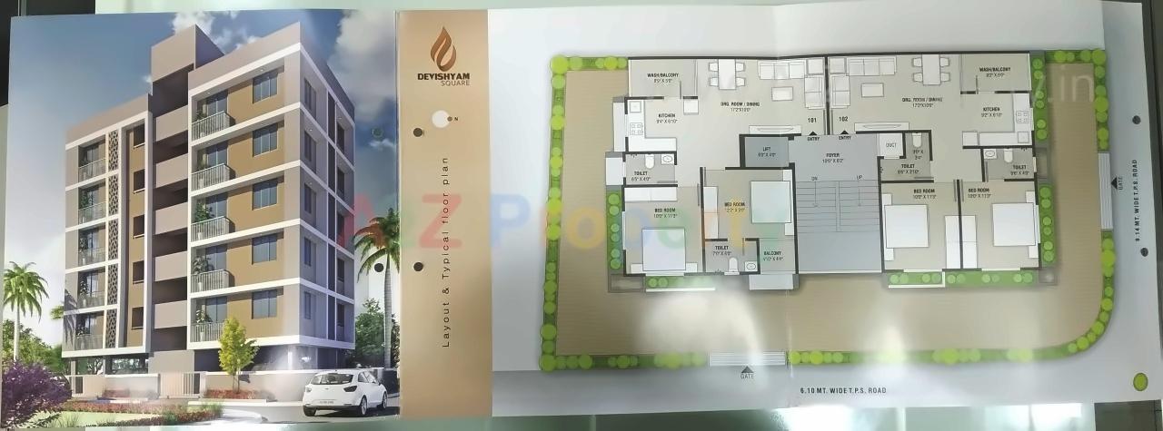 Layout of real estate project Devishyam Square located at Manipur, Ahmedabad, Gujarat