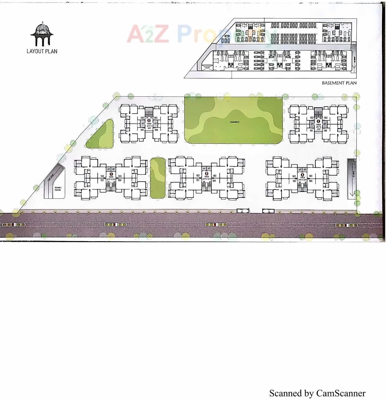 Layout of real estate project Devkunj located at Motera, Ahmedabad, Gujarat