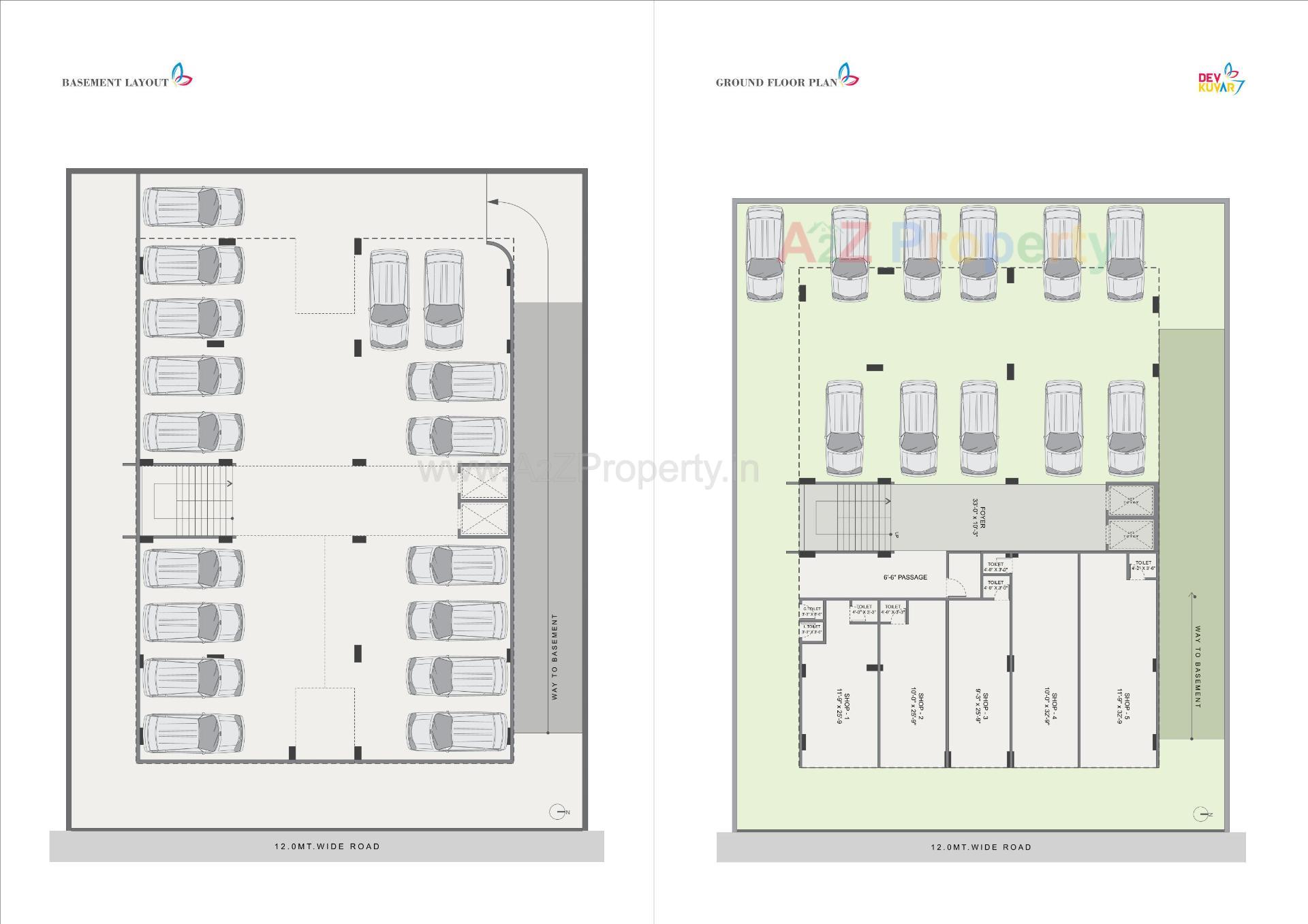 Layout of real estate project Devkuvar located at Tragad, Ahmedabad, Gujarat