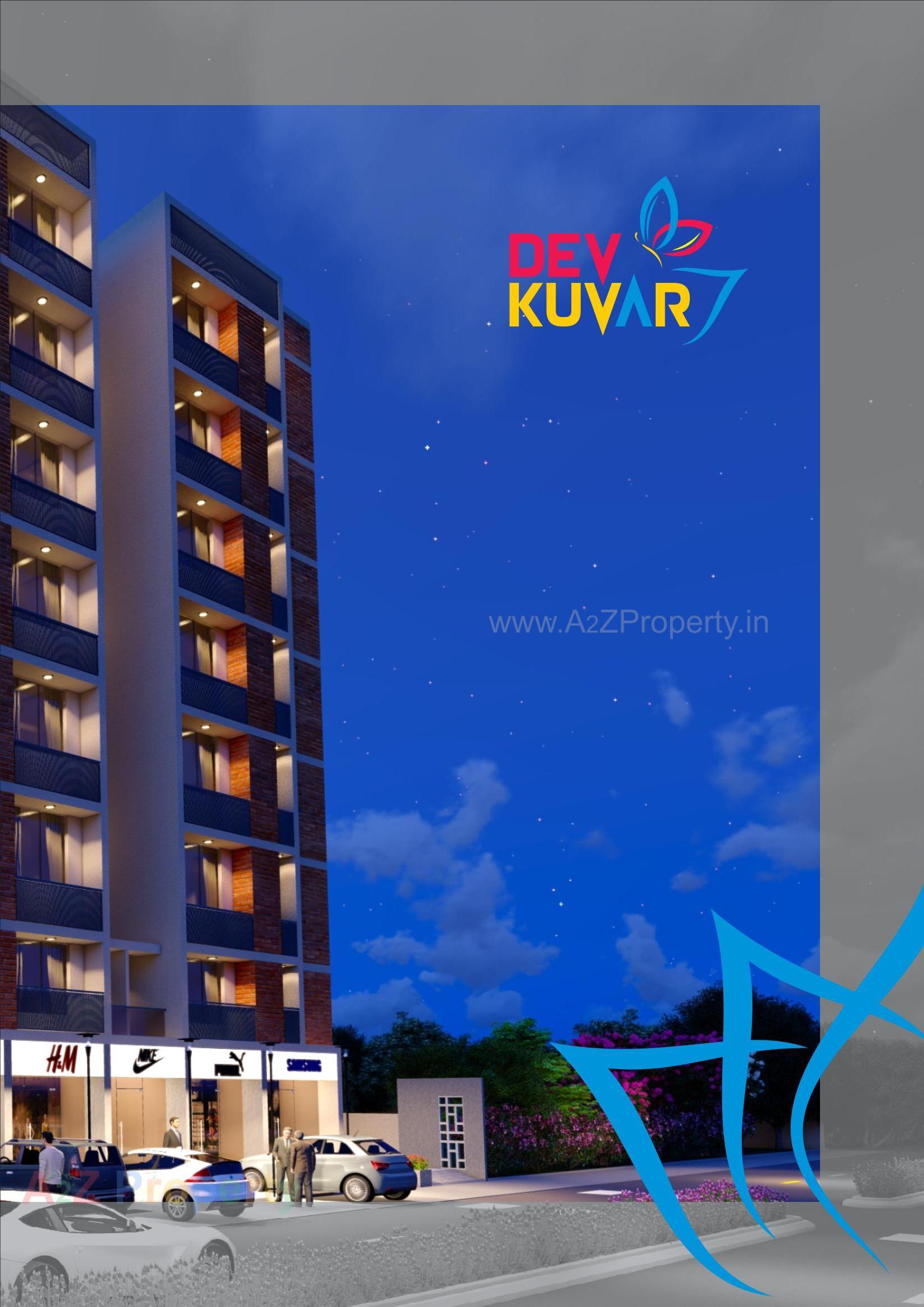 3D Elevation of real estate project Devkuvar located at Tragad, Ahmedabad, Gujarat