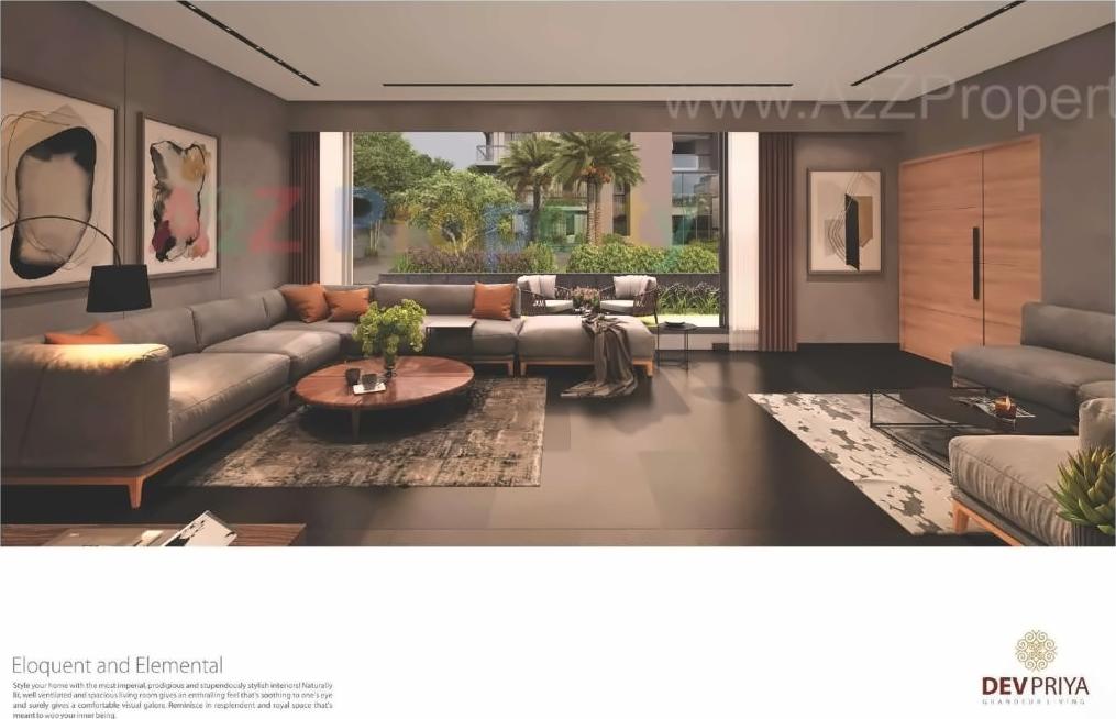 3D Elevation of real estate project Devpriya located at Chandkheda, Ahmedabad, Gujarat