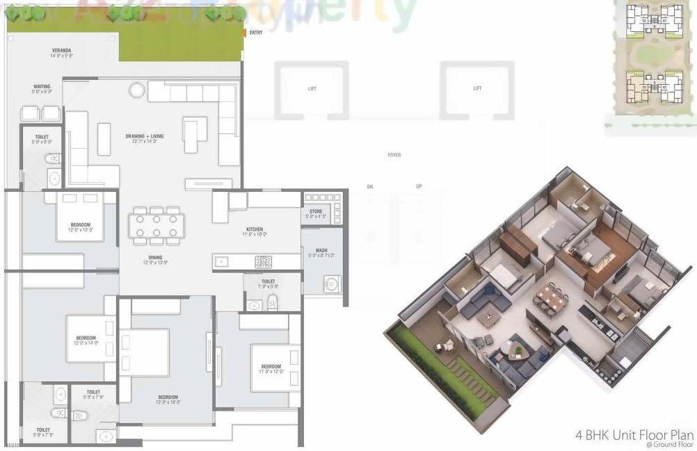 Layout of real estate project Devpriya located at Chandkheda, Ahmedabad, Gujarat