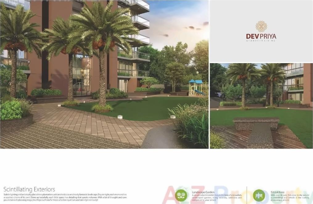 3D Elevation of real estate project Devpriya located at Chandkheda, Ahmedabad, Gujarat