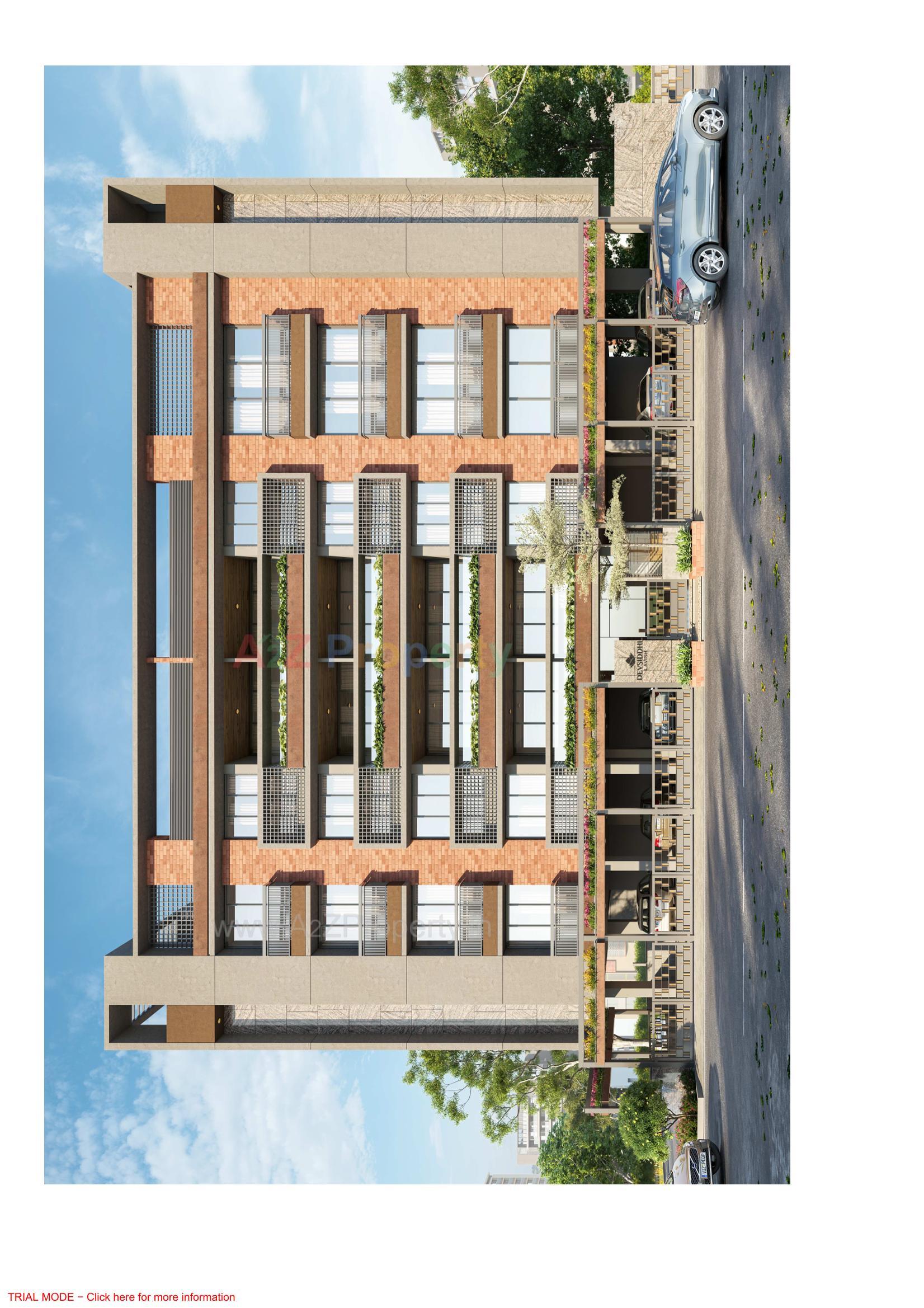 3D Elevation of real estate project Devsiddhi Lavish located at Changispur, Ahmedabad, Gujarat