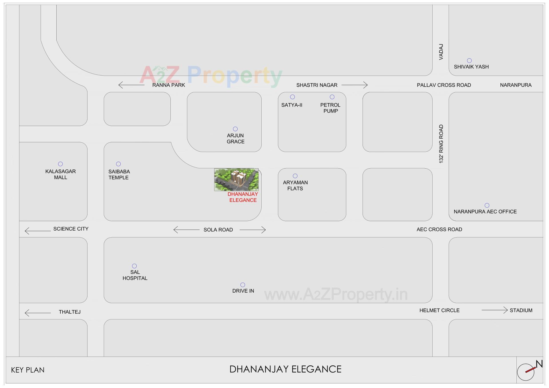  of real estate project Dhananjay Elegance located at Wadaj, Ahmedabad, Gujarat