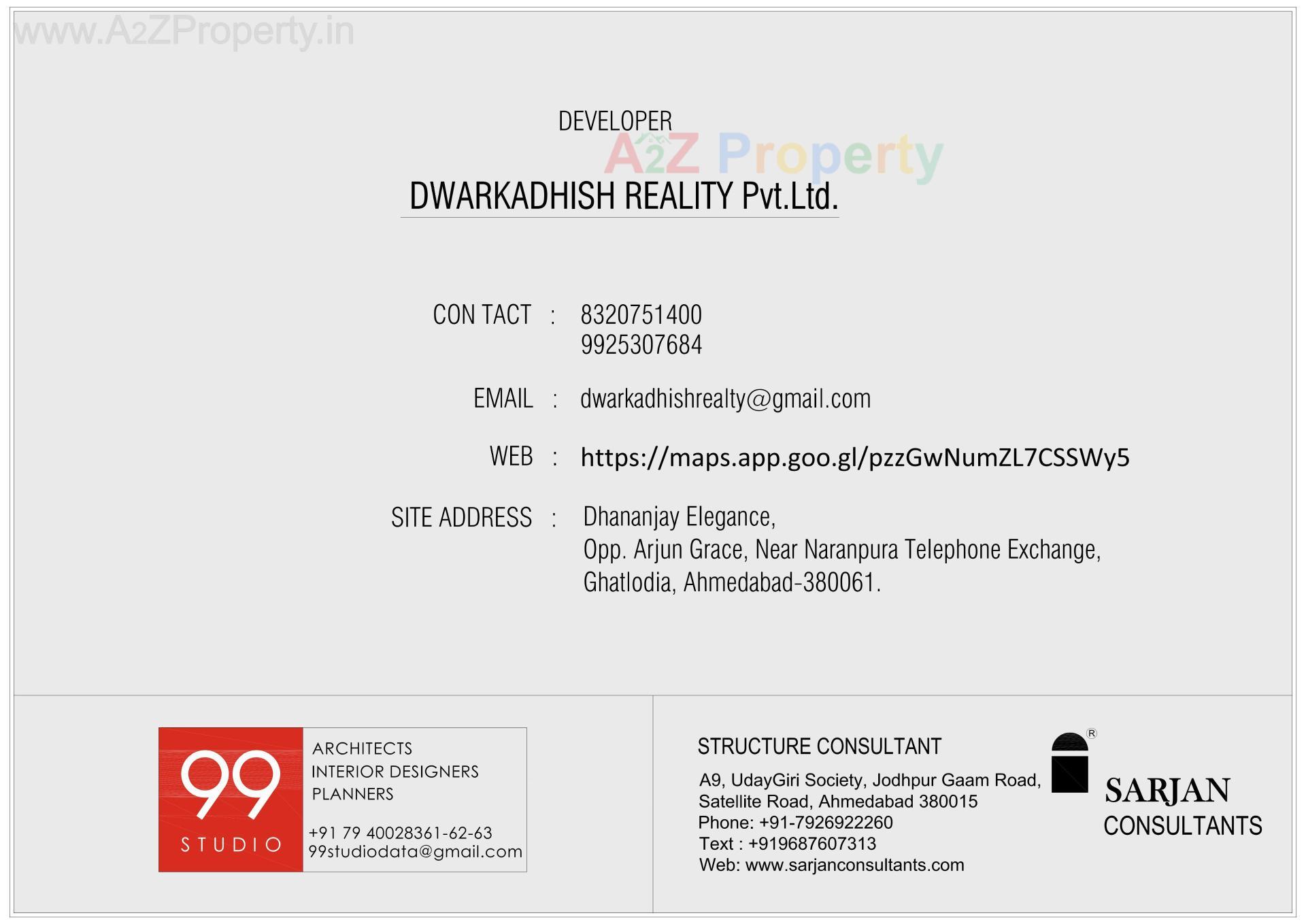  of real estate project Dhananjay Elegance located at Wadaj, Ahmedabad, Gujarat