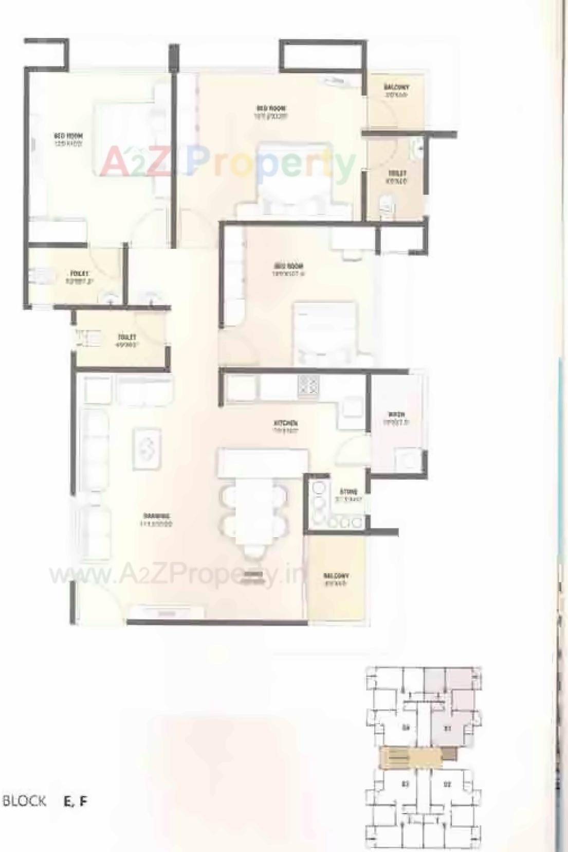 Layout of real estate project Dhananjay Enclave located at Gota, Ahmedabad, Gujarat