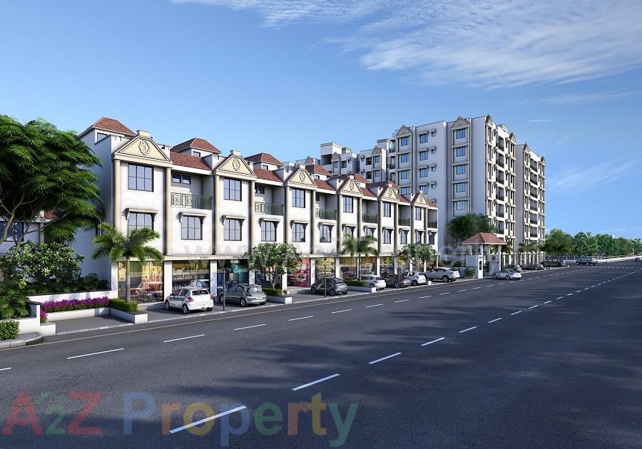 3D Elevation of real estate project Dhanraaj Habitat located at Vatva, Ahmedabad, Gujarat