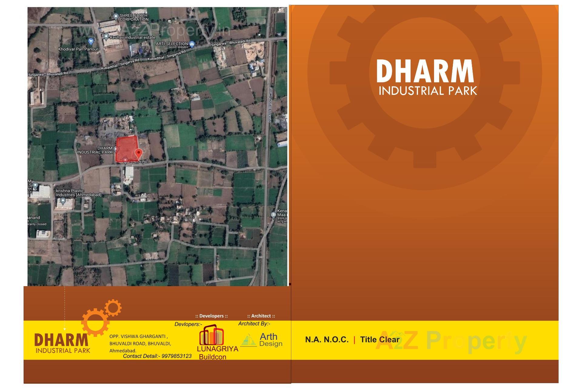  of real estate project Dharm Industrial Park located at Bhuvaldi, Ahmedabad, Gujarat