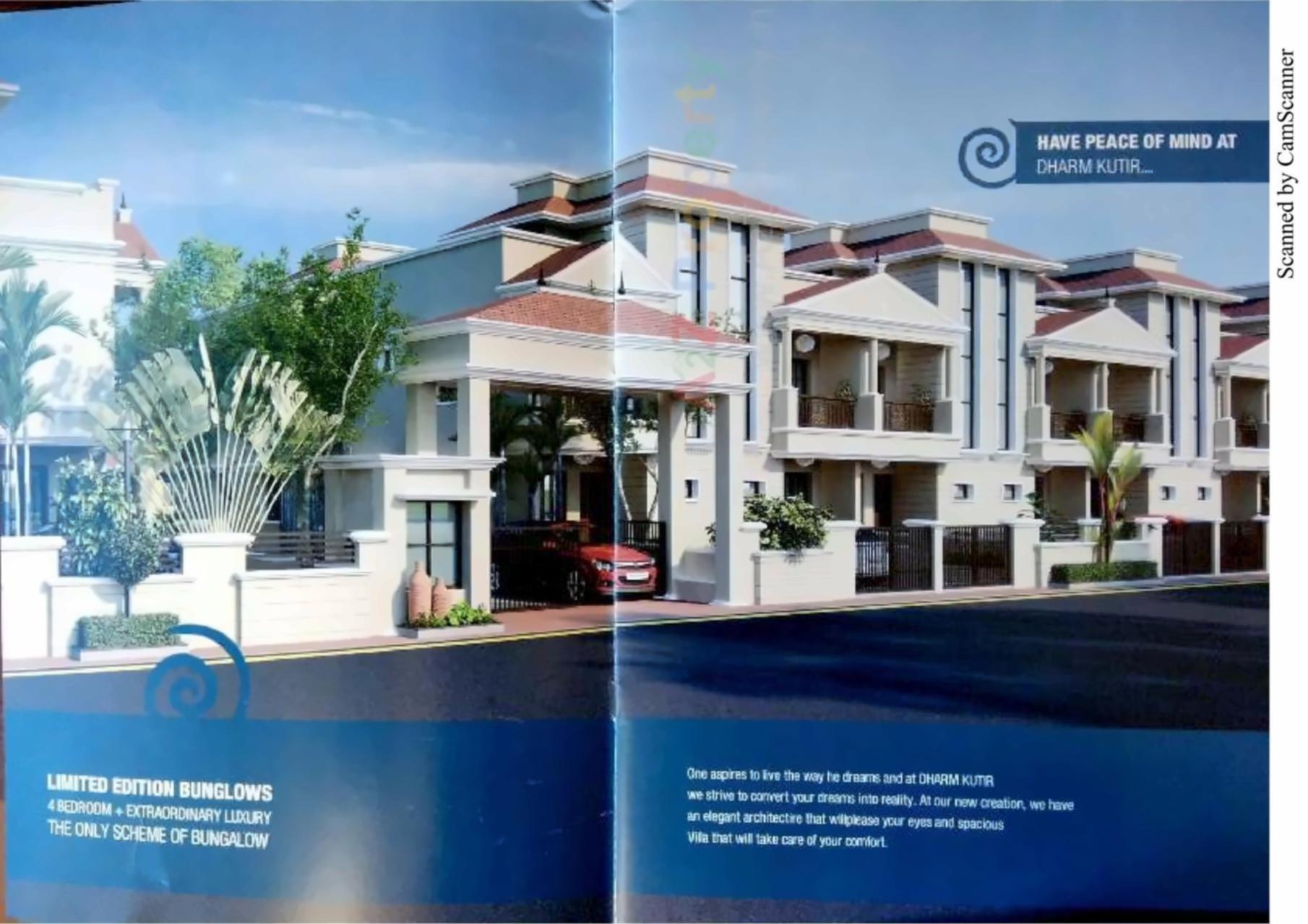 3D Elevation of real estate project Dharm Kutir located at Hathijan, Ahmedabad, Gujarat