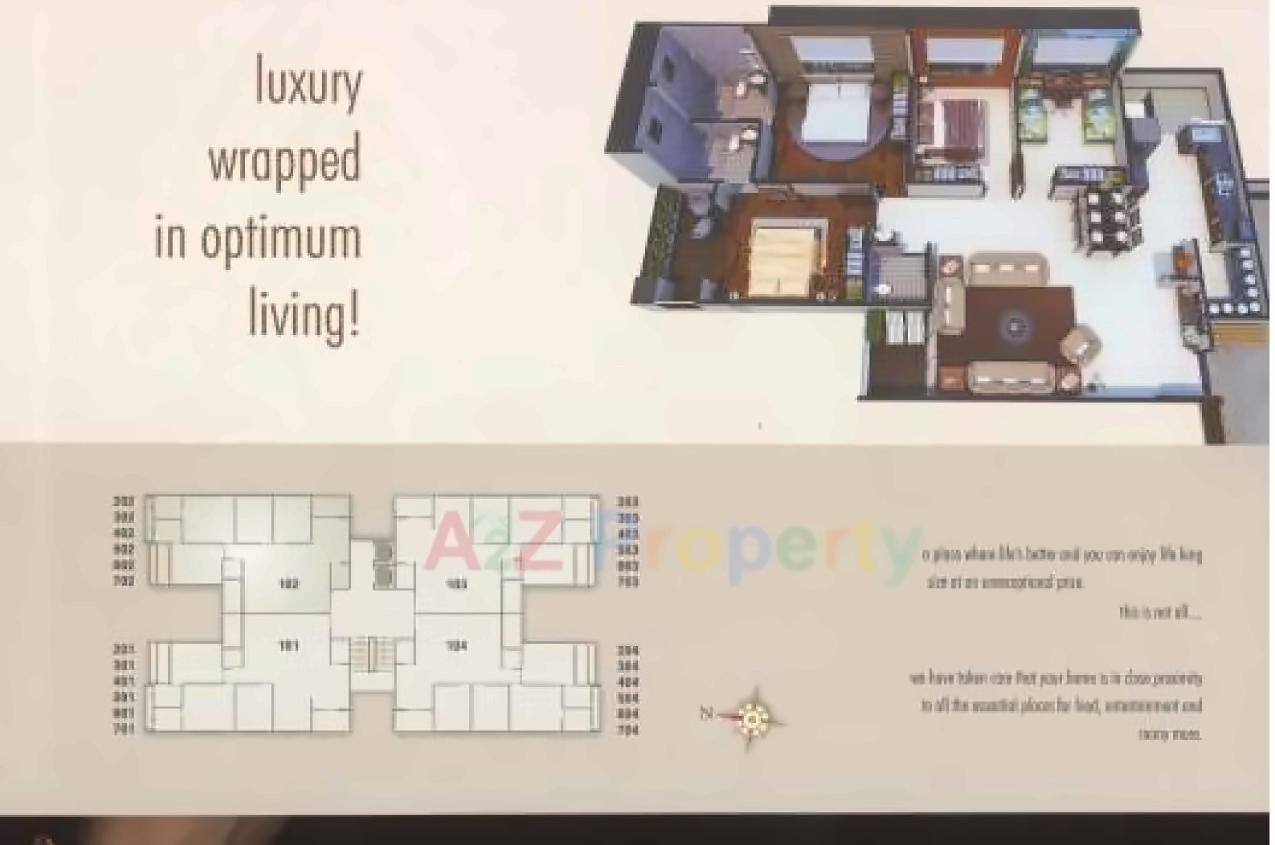 Layout of real estate project Dharm Ved located at City, Ahmedabad, Gujarat